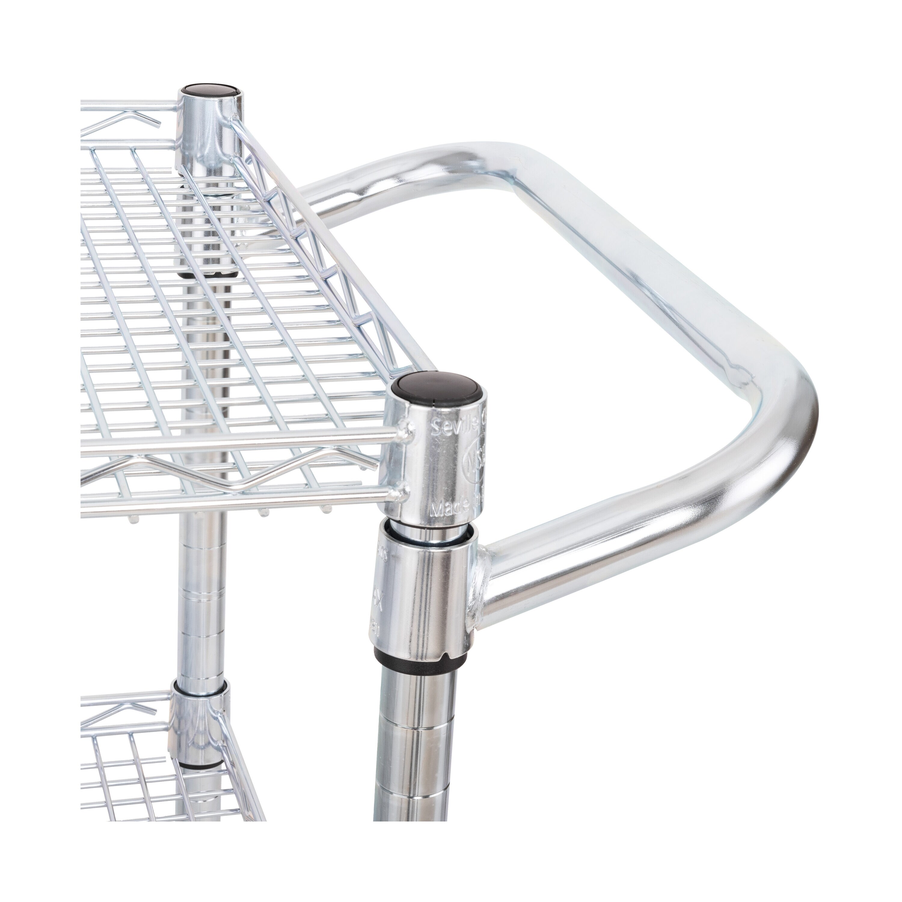 UltraZinc 3-Tier Heavy-Duty Rolling Utility Cart
