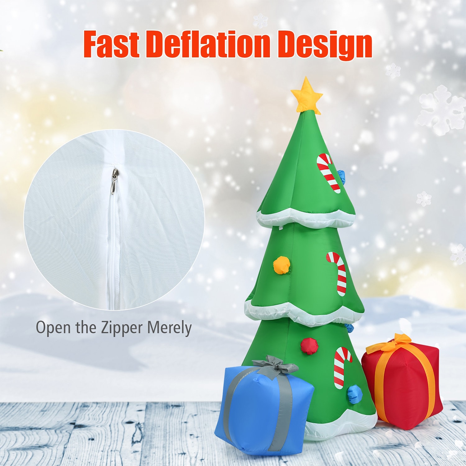 WELLFOR HYZ22862US Christmas-Inflatables - View #7