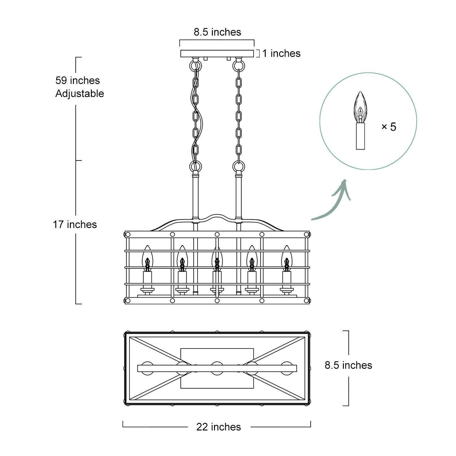 LNC Y6ZE7VLWS3552Q6 Pendant-Lights - View #3