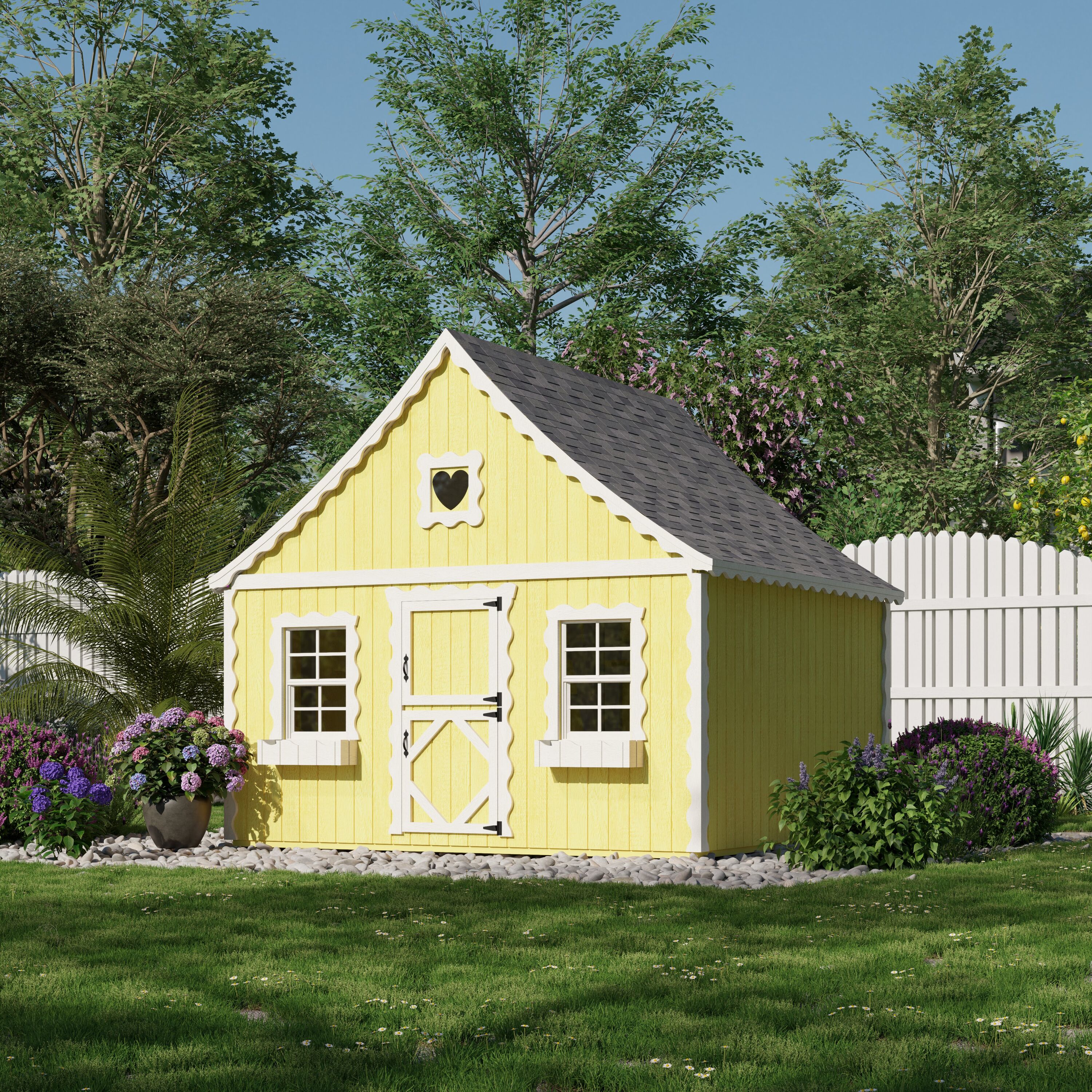 Little Cottage Co 8X8 GBP-PNK-FK-LFT playhouses - View #3