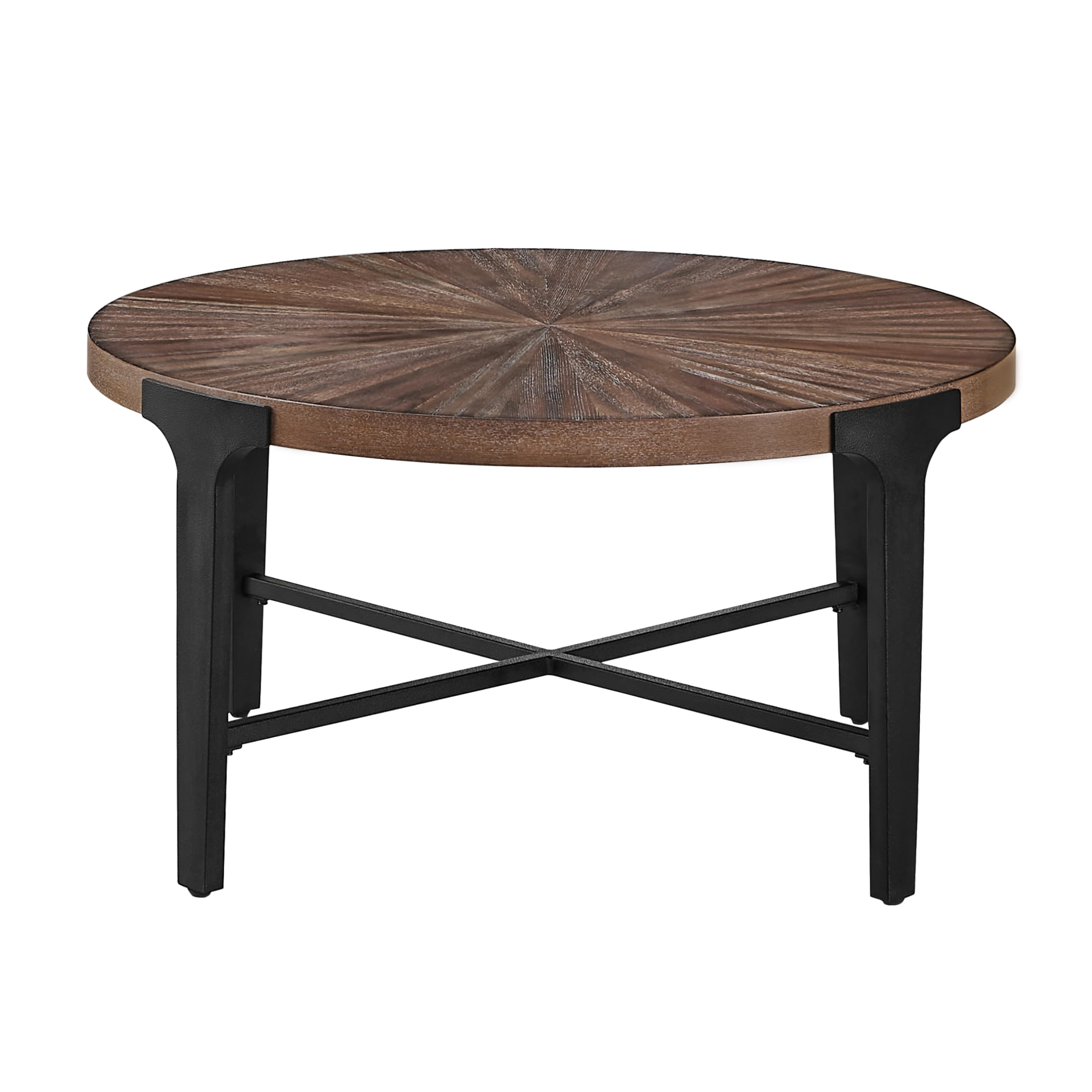 Steve Silver CH200C Cinnamon Brown Elm Wood Rustic Coffee Table