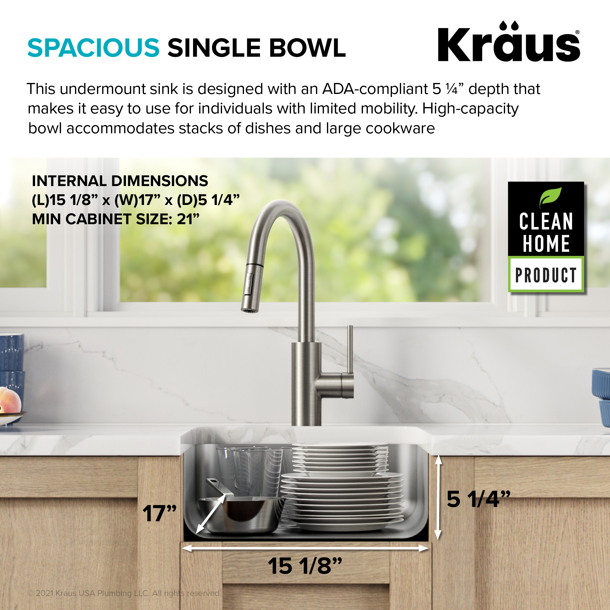 Kraus KA1AS17B Bar-Prep-Sinks - View #3