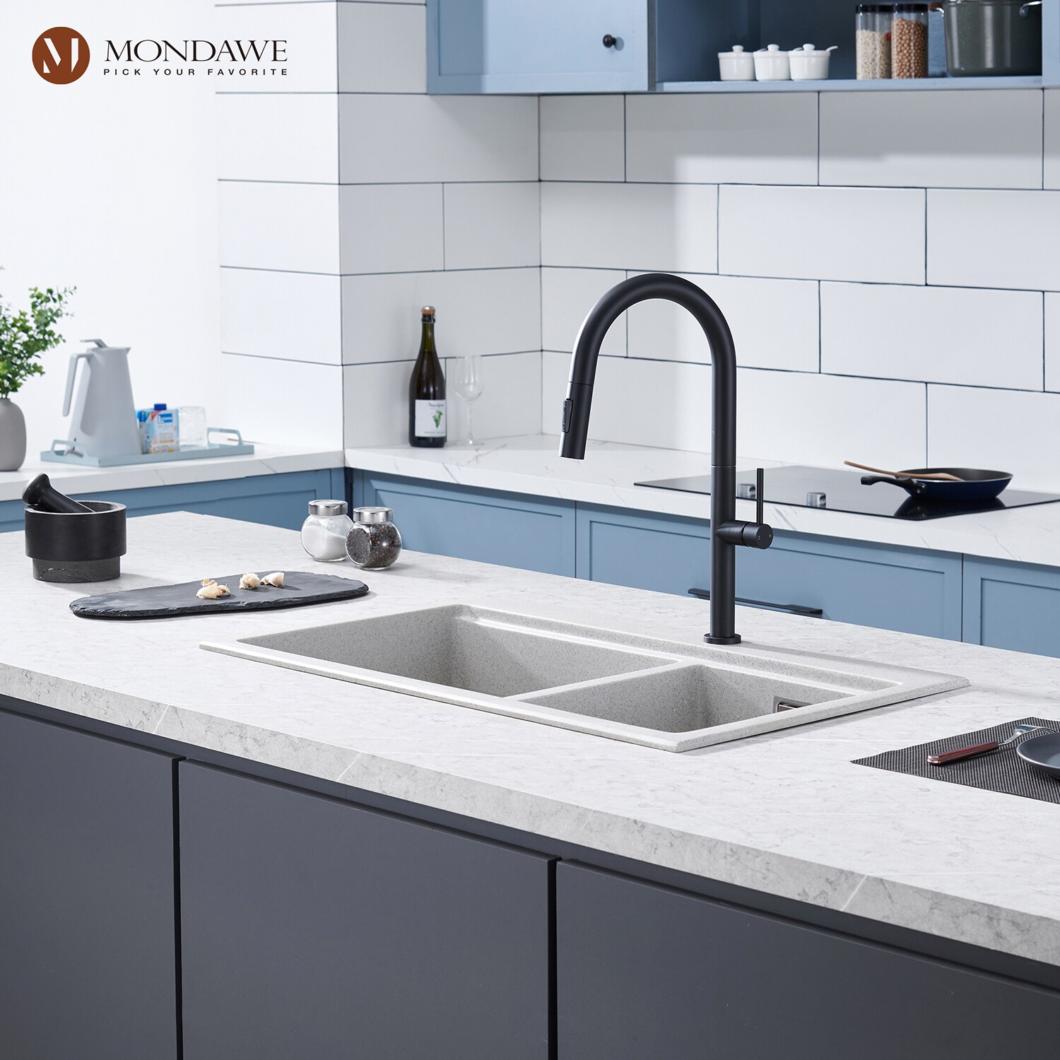 Mondawe AM-K546-MB Kitchen-Faucets - View #2