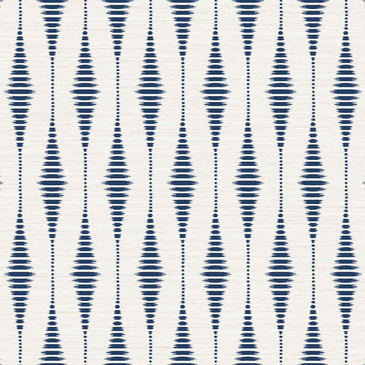 NextWall NW46402 40.5-Sq. Feet Navy Blue and Linen Vinyl Geometric Self-adhesive Peel and Stick Wallpaper