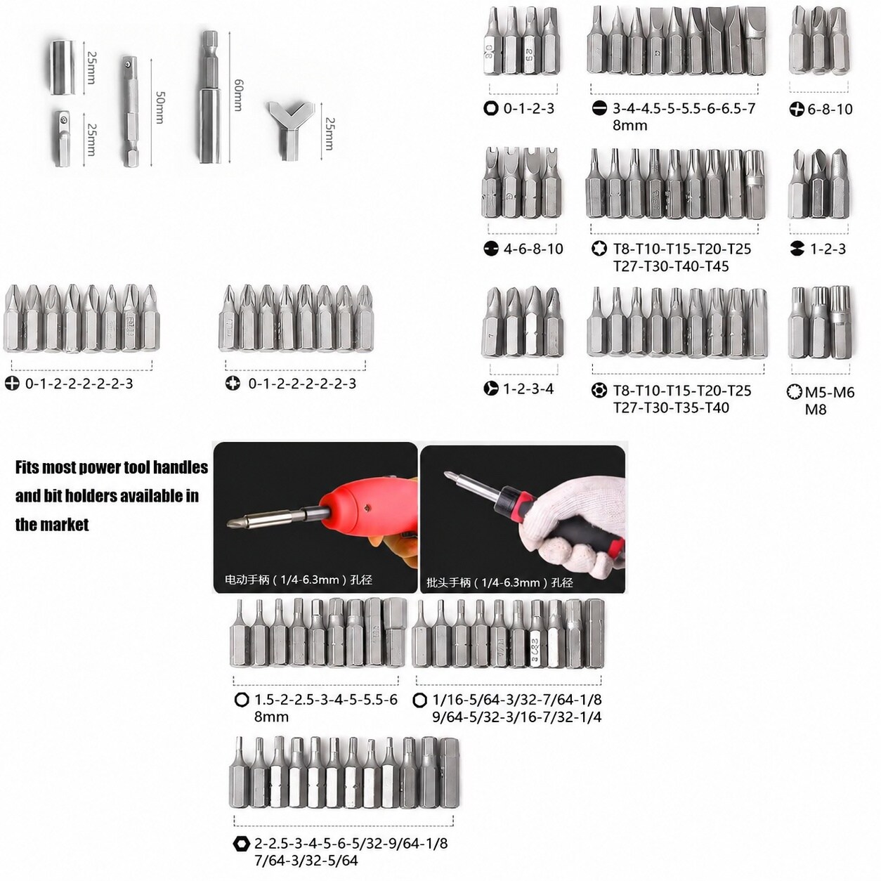 Ahfiwaso LAH0819Q118 screwdrivingbits - View #5