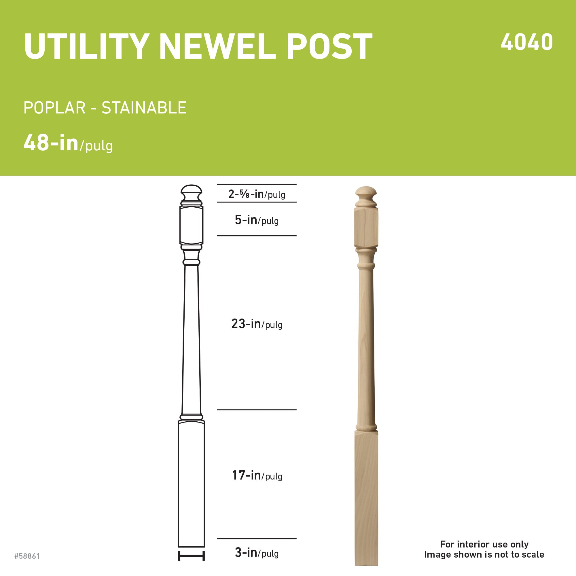  SWHEM4040 Interior-Stairpart-Newel-Posts - View #4