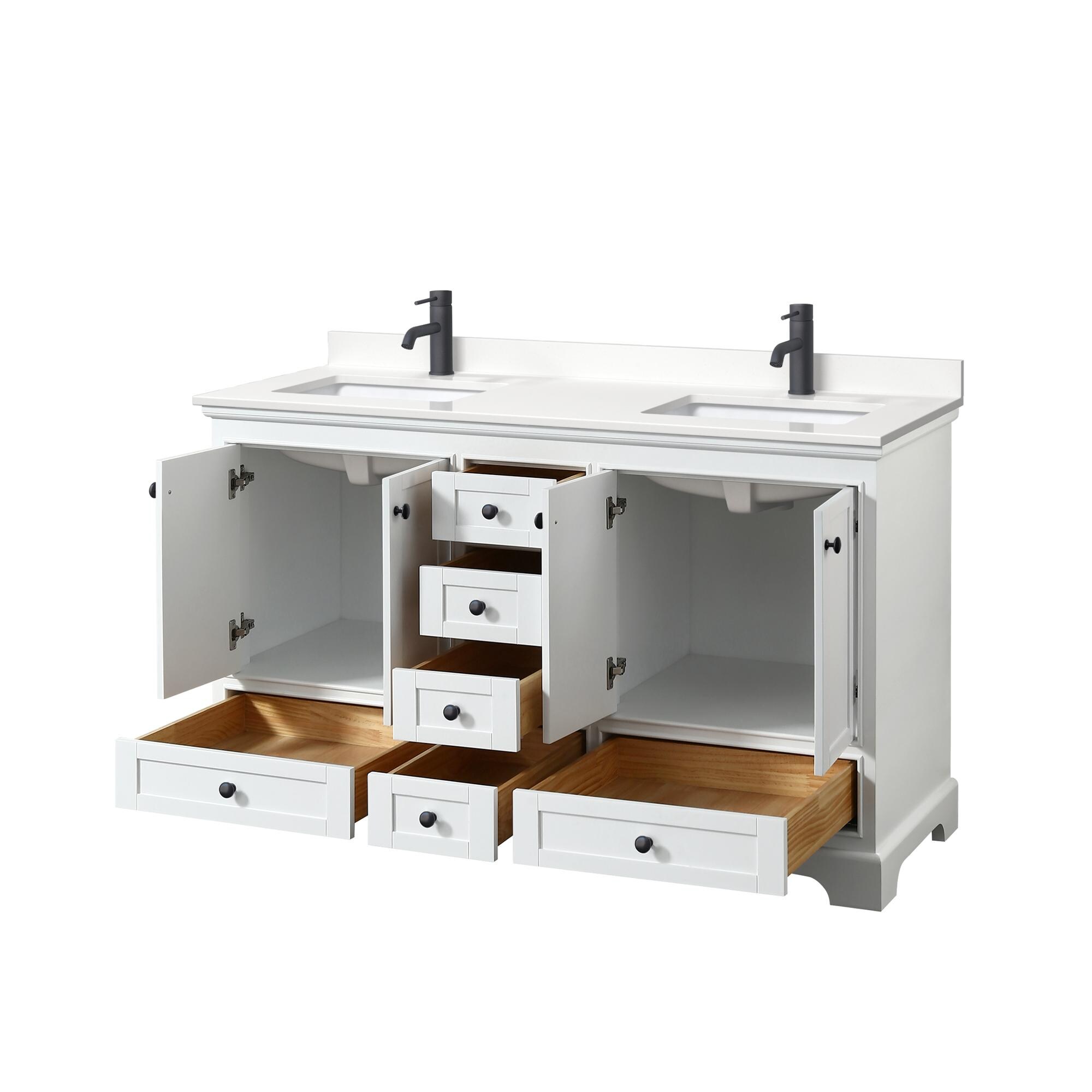 Wyndham Collection WCS202060DWBWQUNSMXX Bath-Vanity-Combo - View #2