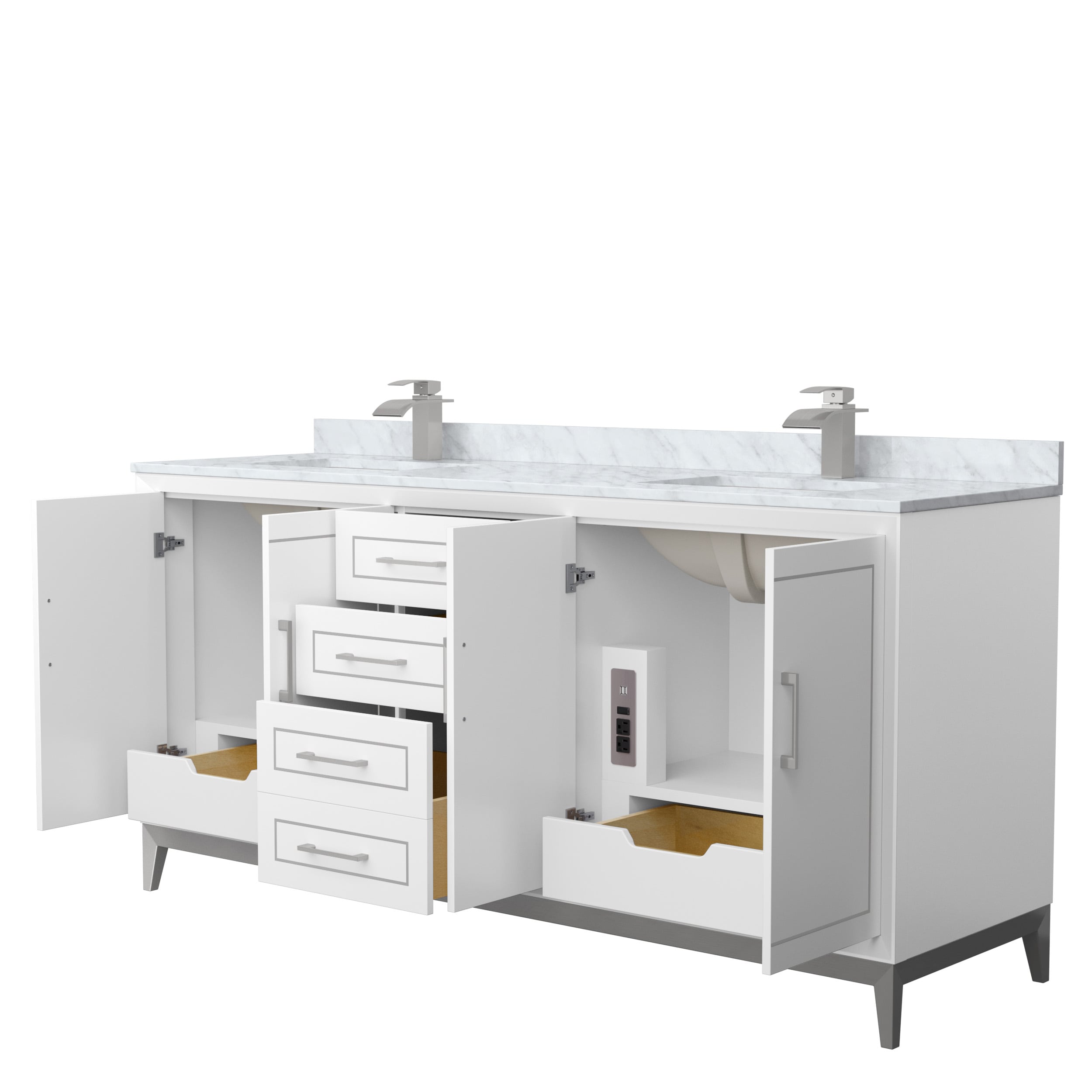 Wyndham Collection WCH515172DWHCMUNSMXX Bath-Vanity-Combo - View #2