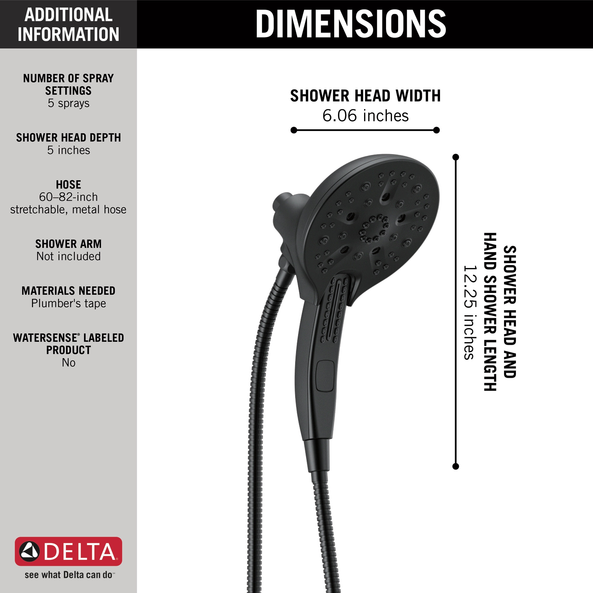 Delta 58620-BL25-PK Fixed-Showerhead - View #5
