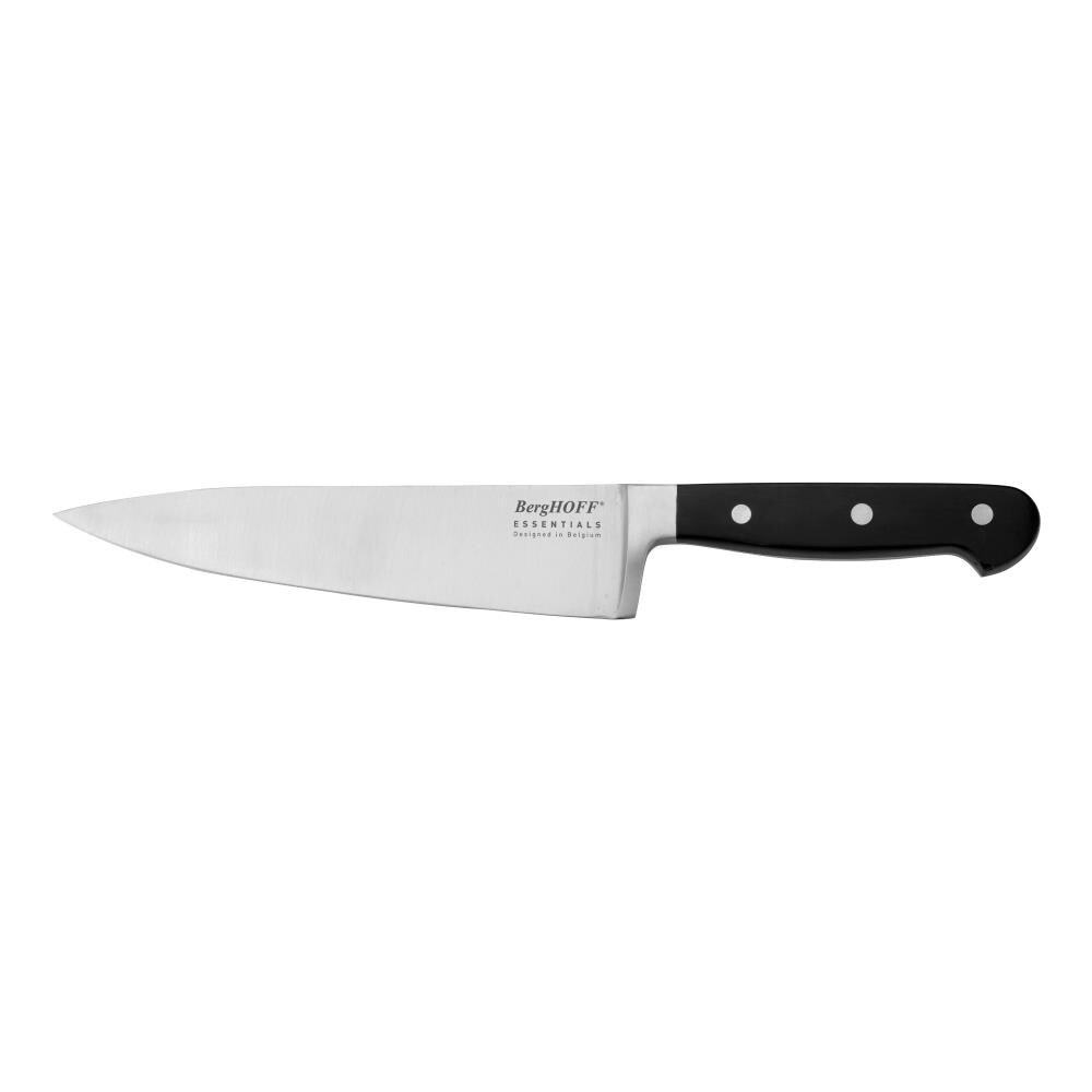 Essentials Chef Knife, Stainless Steel & Black, 8-In.
