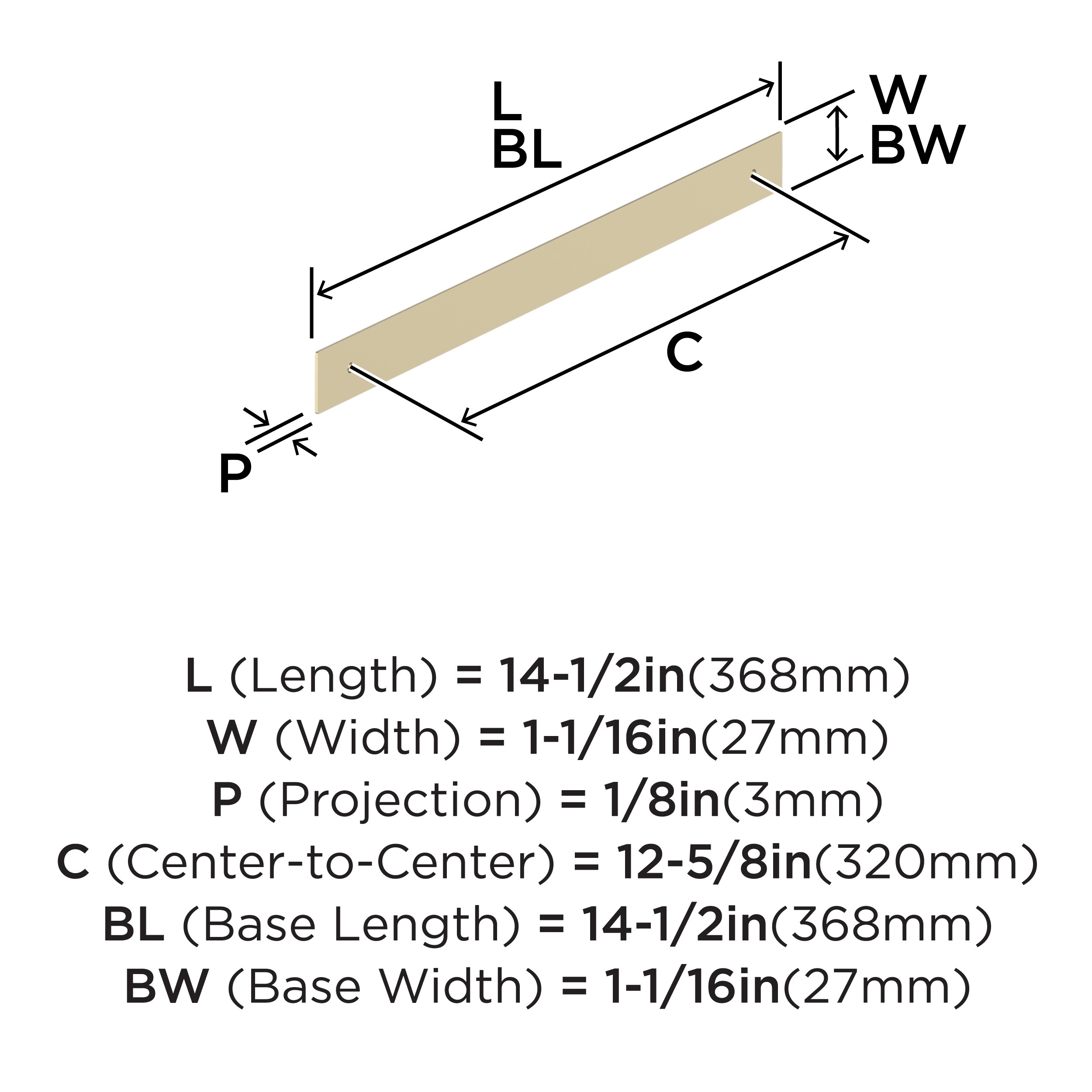 Amerock BP37594BBZ backplates - View #4