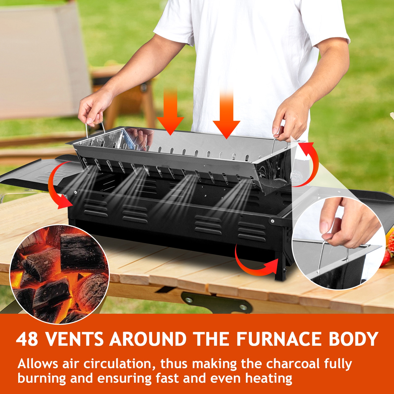 Winado LO1G57000864 Charcoal-Grills - View #3
