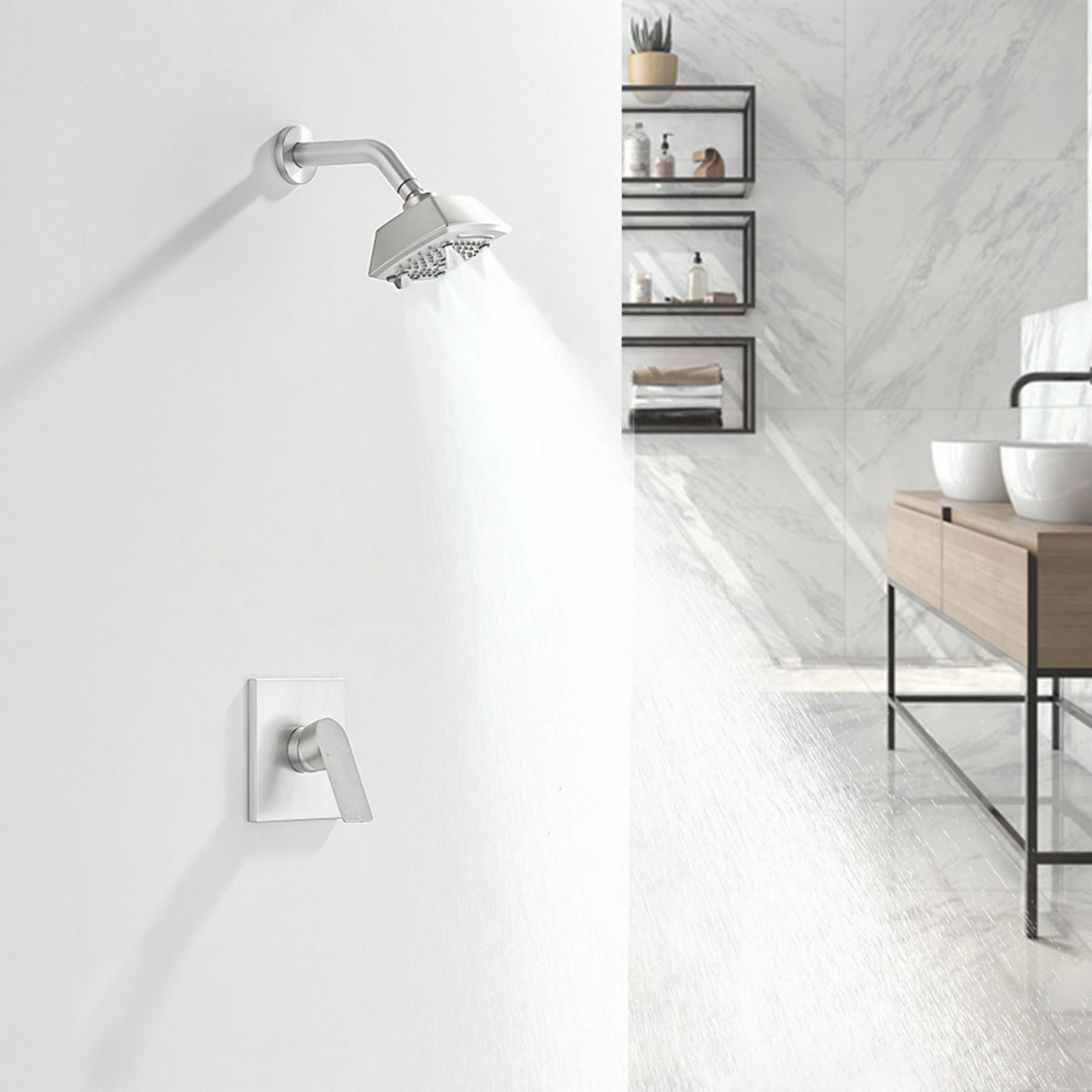 WELLFOR SPA-88084BN Tub-Shower-Faucets - View #3