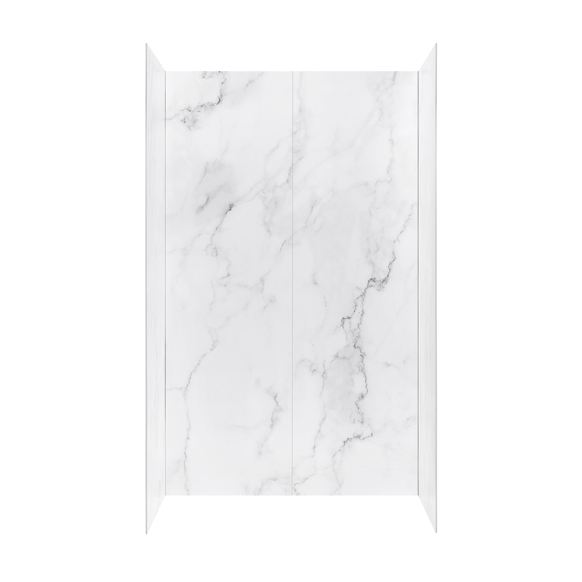 OVE Decors Arroyo 48-in x 80-in Marble 4-Piece Alcove Shower Back