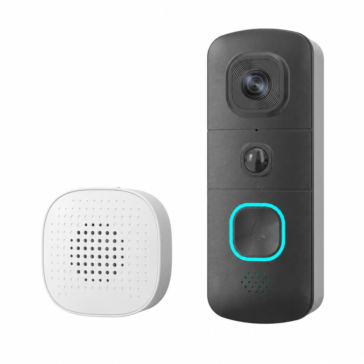 Afoxsos HD Video Doorbell Wired or Wire Free with Head to Toe View Night Vision Two Way Talk Motion Detection Local and Cloud Storage #LAF0821F345