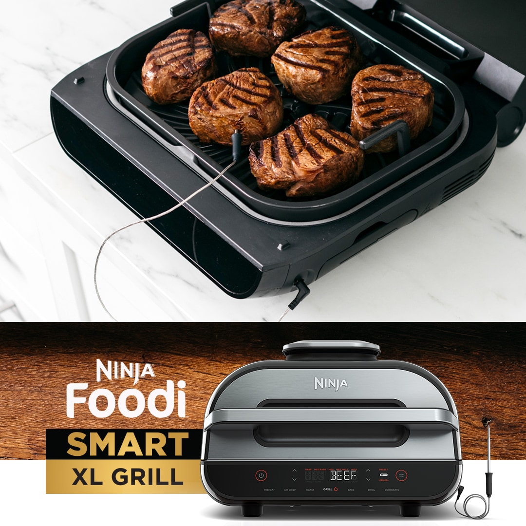 Ninja Foodi Smart XL 6-in-1 Grill & Air Fryer 12-in L x 9-in W Non