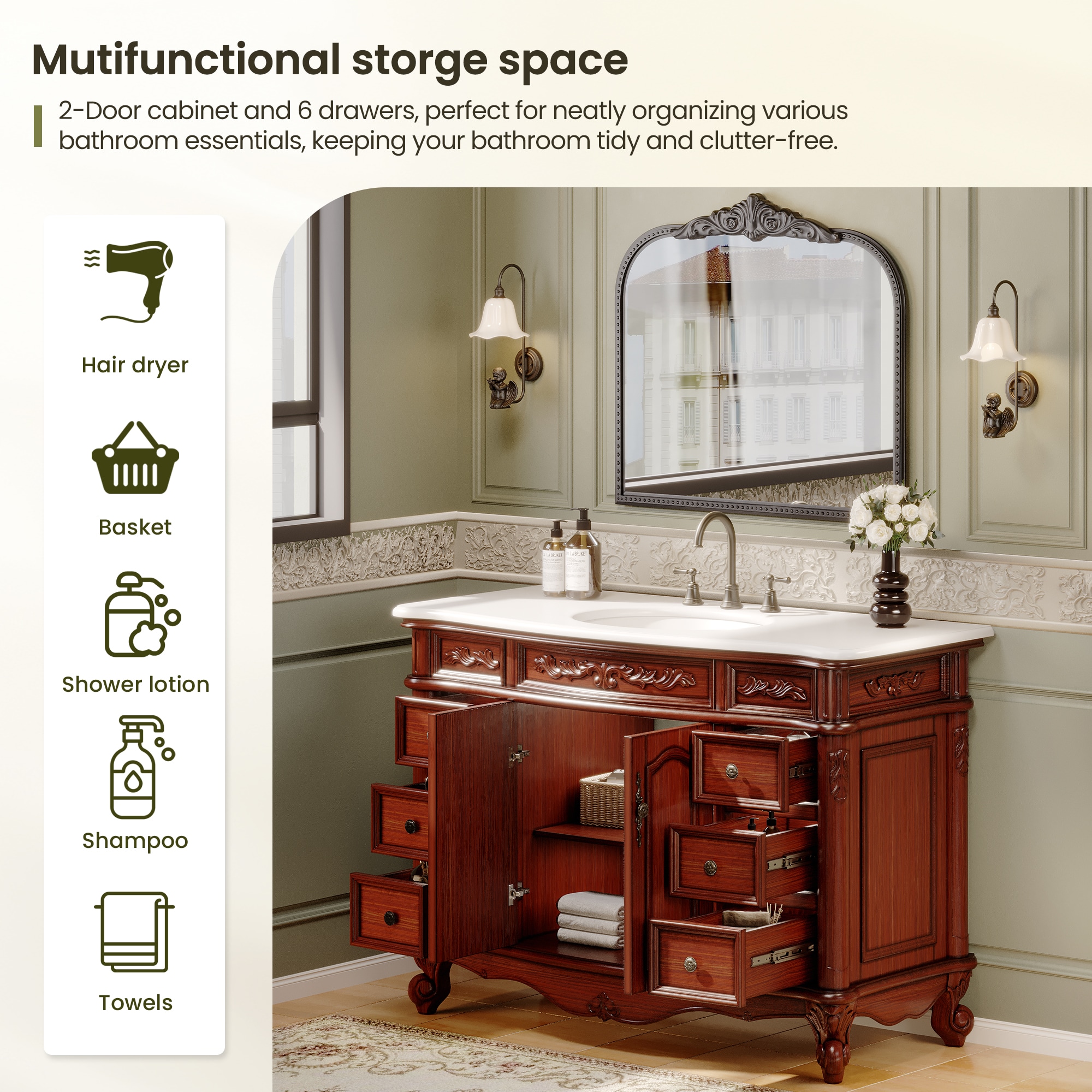 VOUA DXRCJ-SJD-GY Bath-Vanity-Combo - View #7