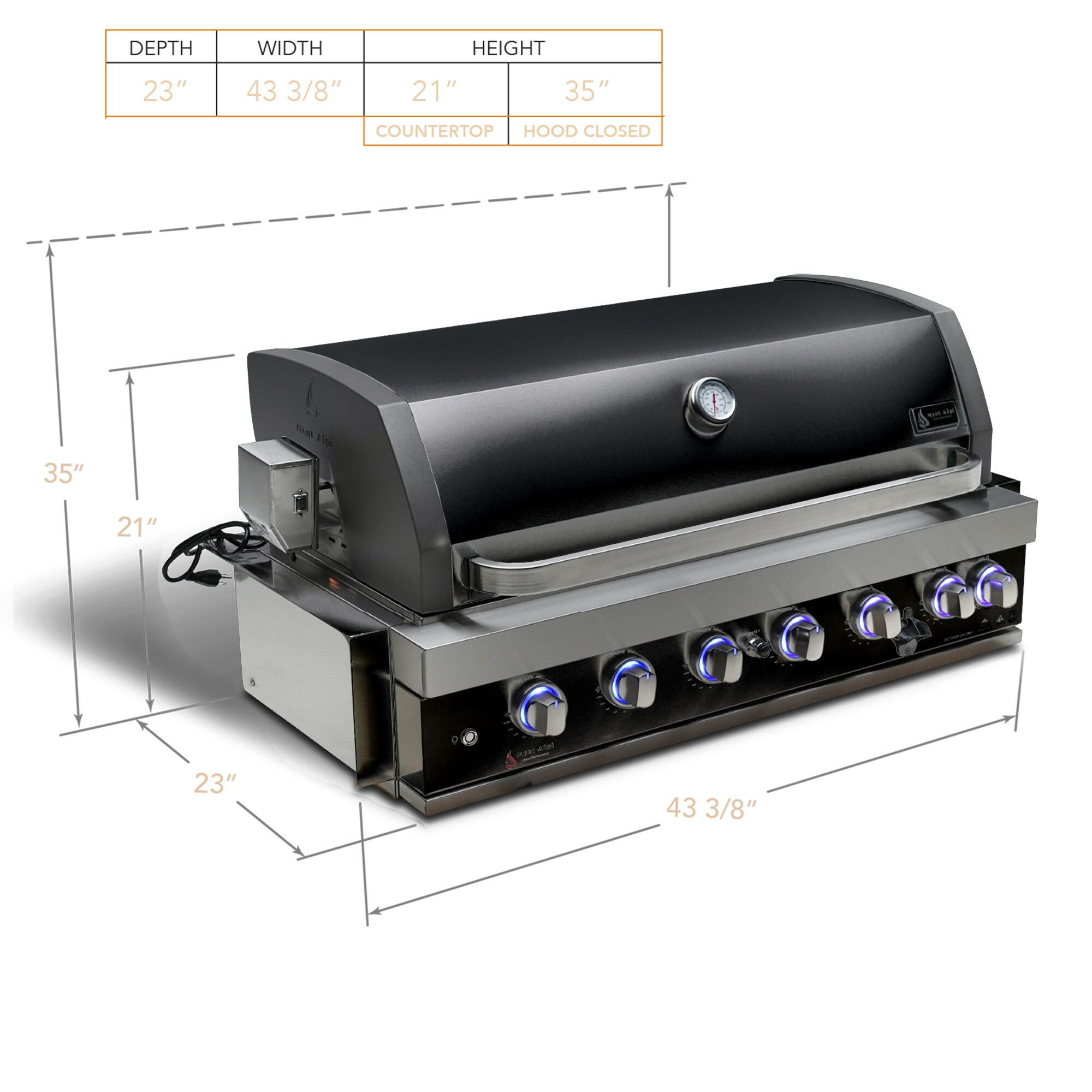 Mont Alpi MABI805-BSS Builtin-Gas-Grills - View #2