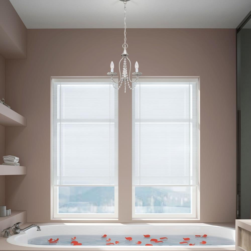 Alessia Brushed Nickel 3-Light Mini Chandelier with Crystal Accents