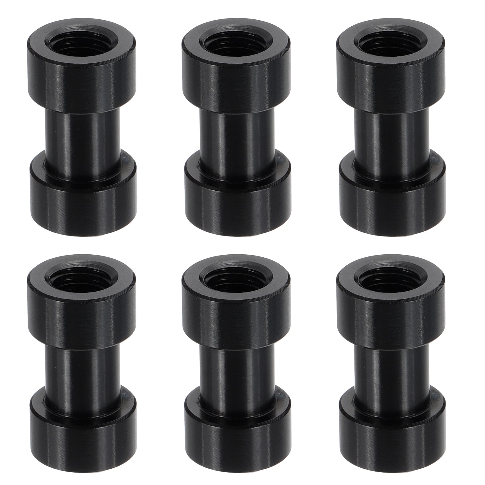 PATIKIL Camera Spigot Screws Converter 1/4inch to 3/8inch Female to Female 6pcs Tripod Screws Adapter Spigot Stud for Light Stand Hot Shoe Cold Shoe Adapter Ball Head Flash Black #S26051100UX7267