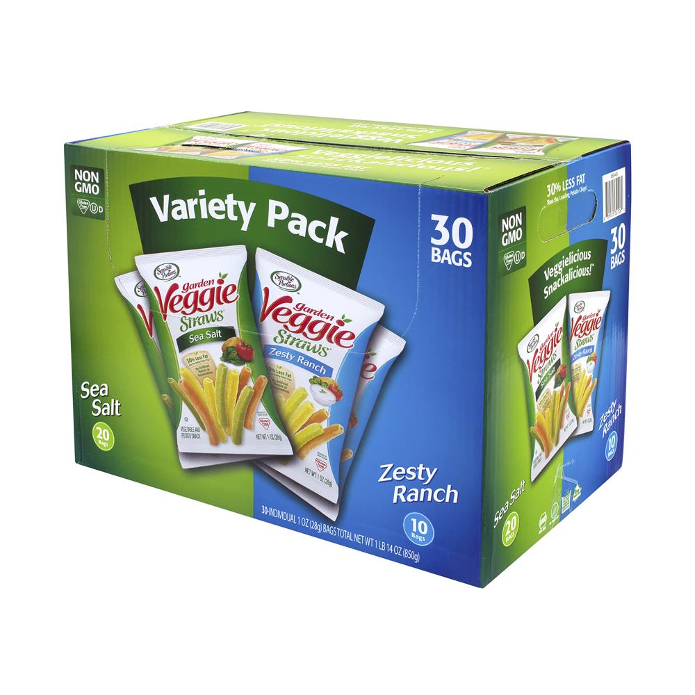 Sensible Portions Garden Veggie Straws Variety Pack, 1 oz, 30