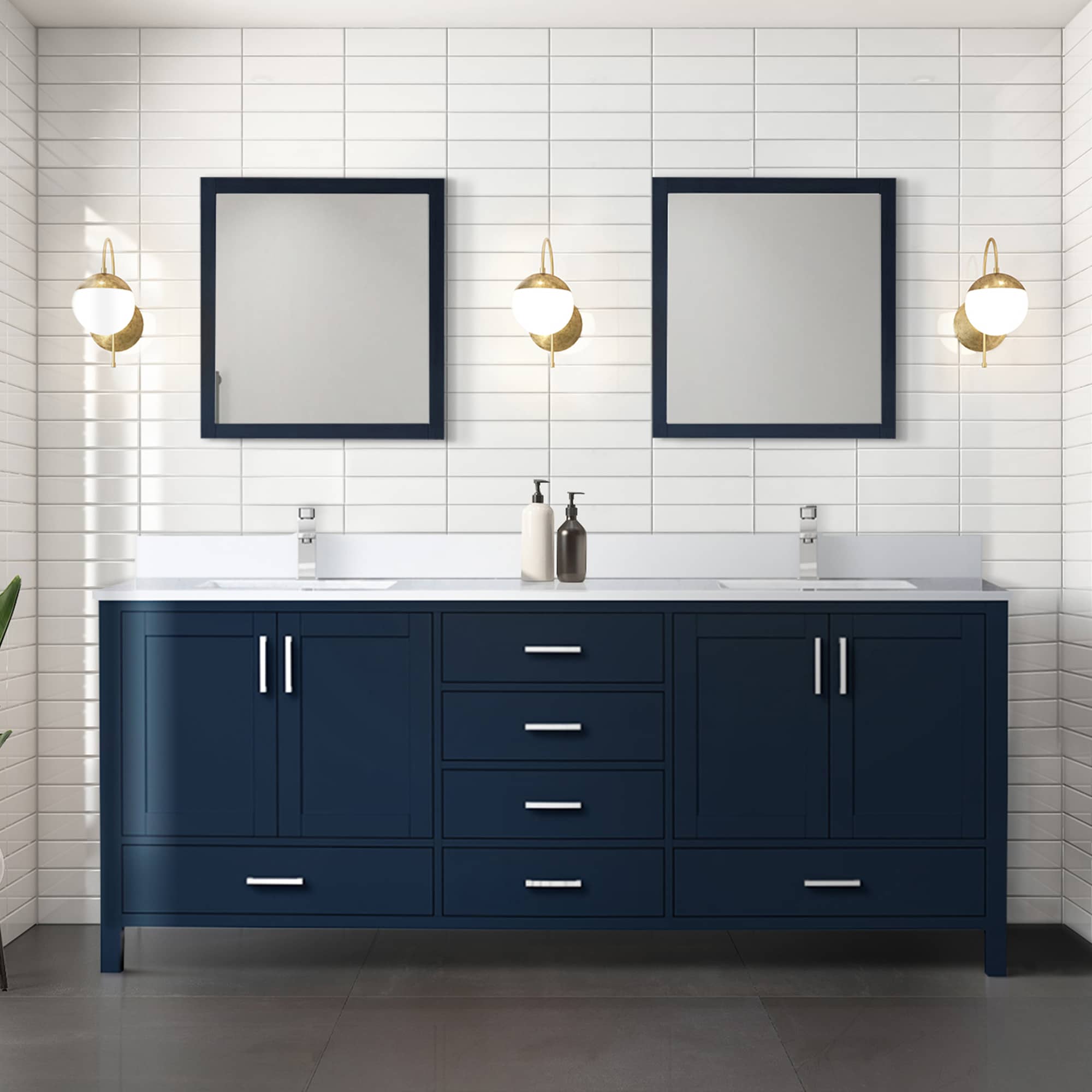 Lexora LJ342280DEWQM30F Bath-Vanity-Combo - View #10