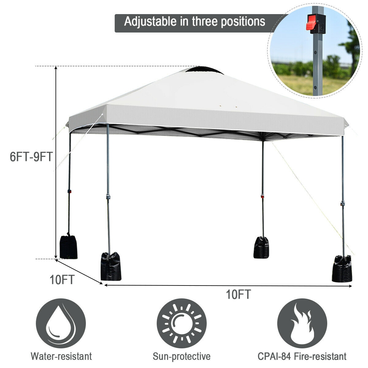 Forclover HYFE-70298WH Canopies-Sl - View #4