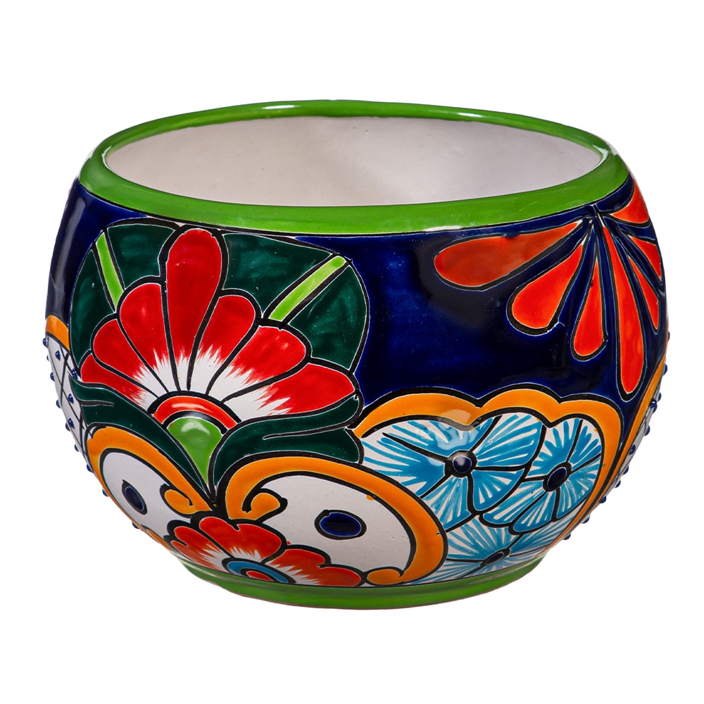 Style Selections ZLW84G2464 Urn 9.0-in W Small Multiple colors/finishes Clay Indoor/Outdoor Planter with Drainage Holes