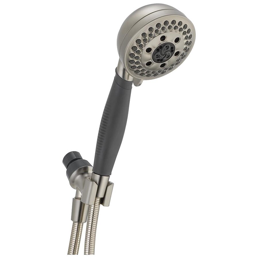 Delta H2Okinetic Brushed Nickel Handheld Shower 2-GPM (7.6-LPM) Delta H2Okinetic Brushed Nickel Handheld Shower 2-GPM (7.6-LPM)