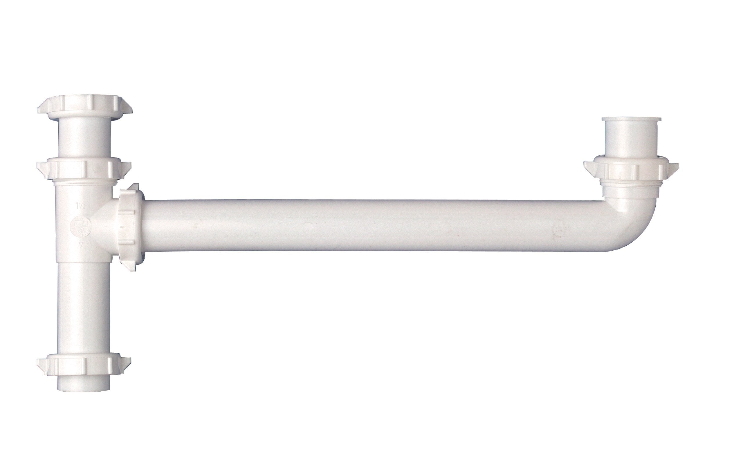 Plumb Pak  Keeney 122TTWK 1-1/2 in. x 16 in. End-Outlet Continuous Waste Tee White