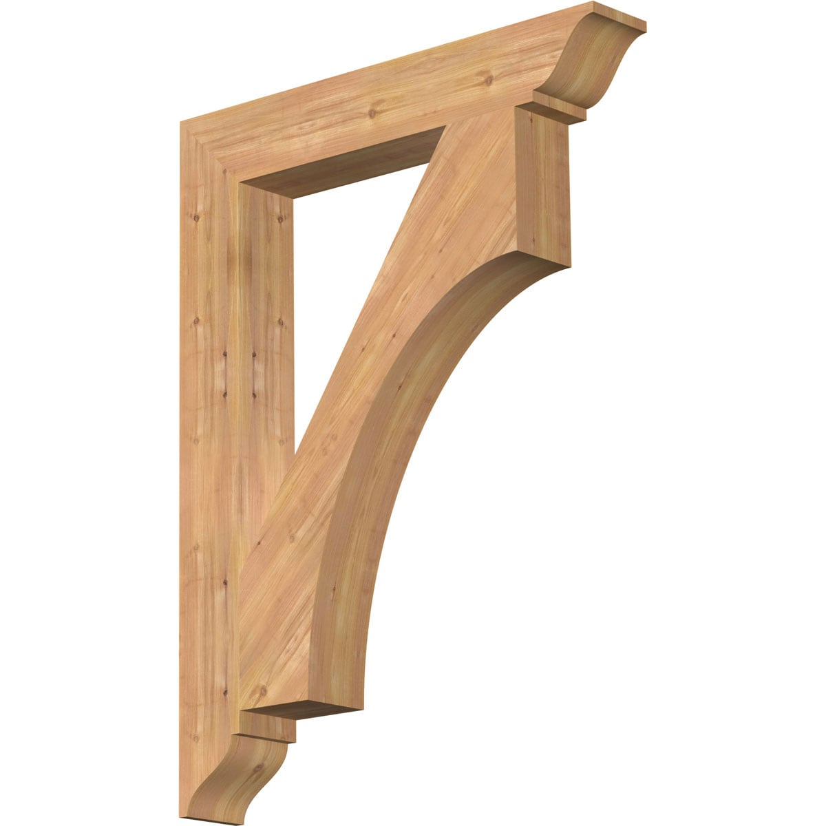 Ekena Millwork BKT06X36X48WTL01SWR Westlake traditional smooth 5-1/2-in x 36-in x 48-in Western red cedar Brown Wood Standard bracket