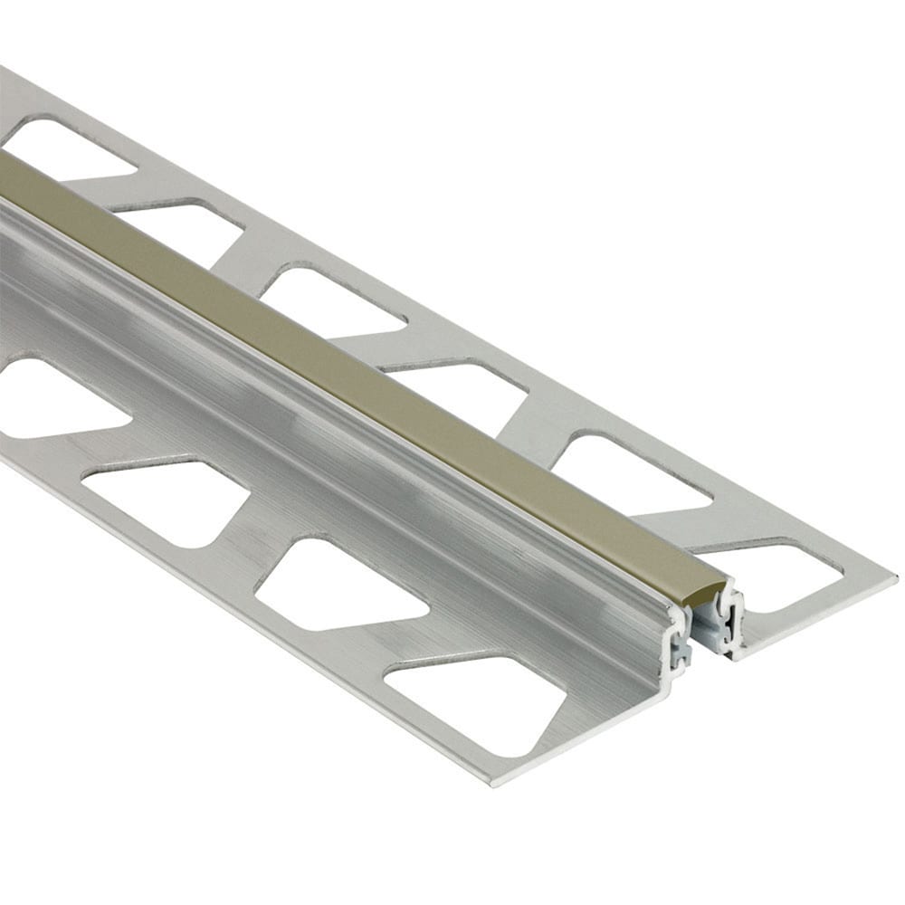 Schluter Systems AKWS110G Dilex-AKWS 0.438-in W x 98.5-in L Grey Aluminum Movement joint Tile Edge Trim