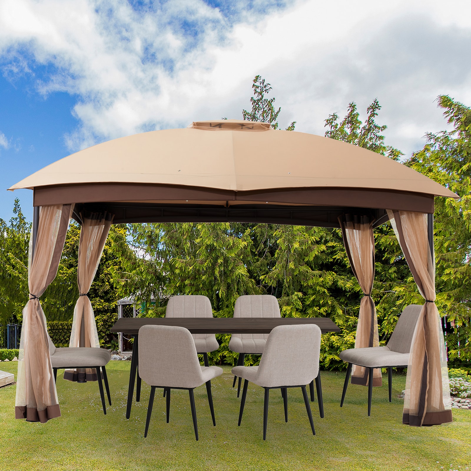 StarEcho GAZ007MK Wood-Resin-Gazebos - View #4