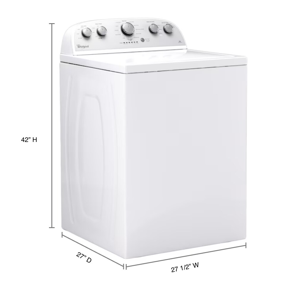 Whirlpool 3.5-cu ft High Efficiency Agitator Top-Load Washer (White)