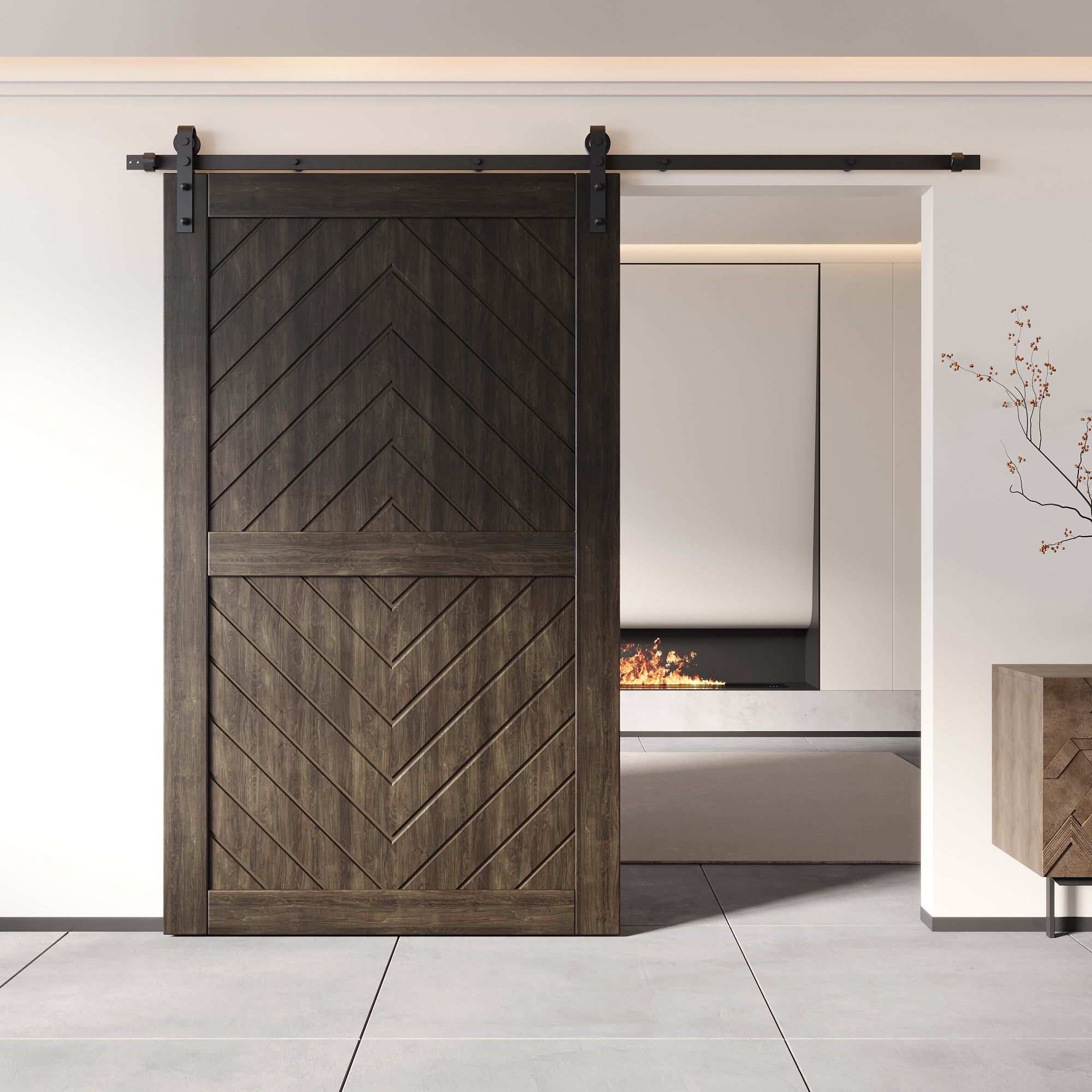 HOMACER JT2-4880-EB Barn-Doors - View #8