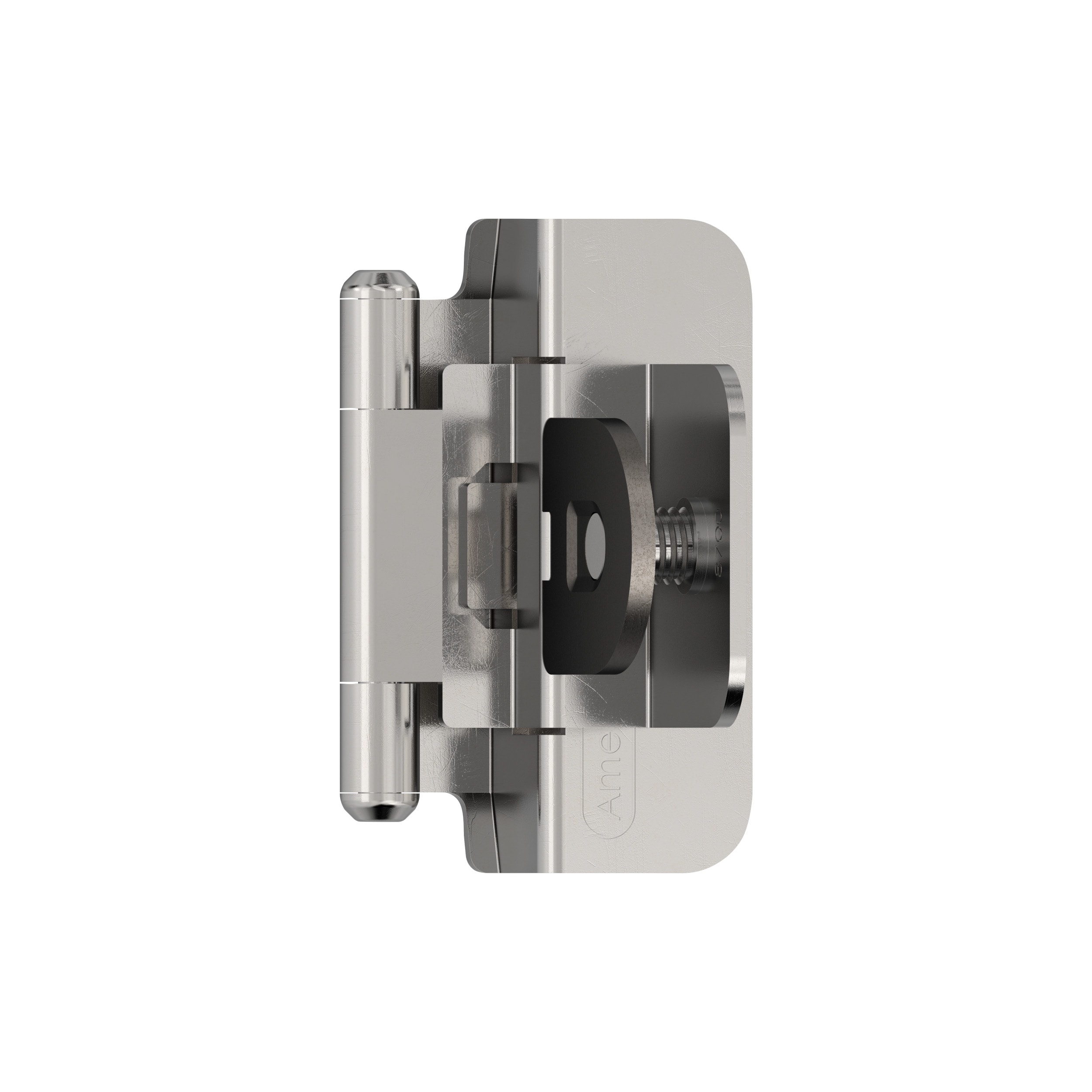 Amerock BPR870026 105-Degree Inset Surface Self-Closing Polished Chrome Cabinet Hinge , 1 Pairs ( 2 -Pieces)