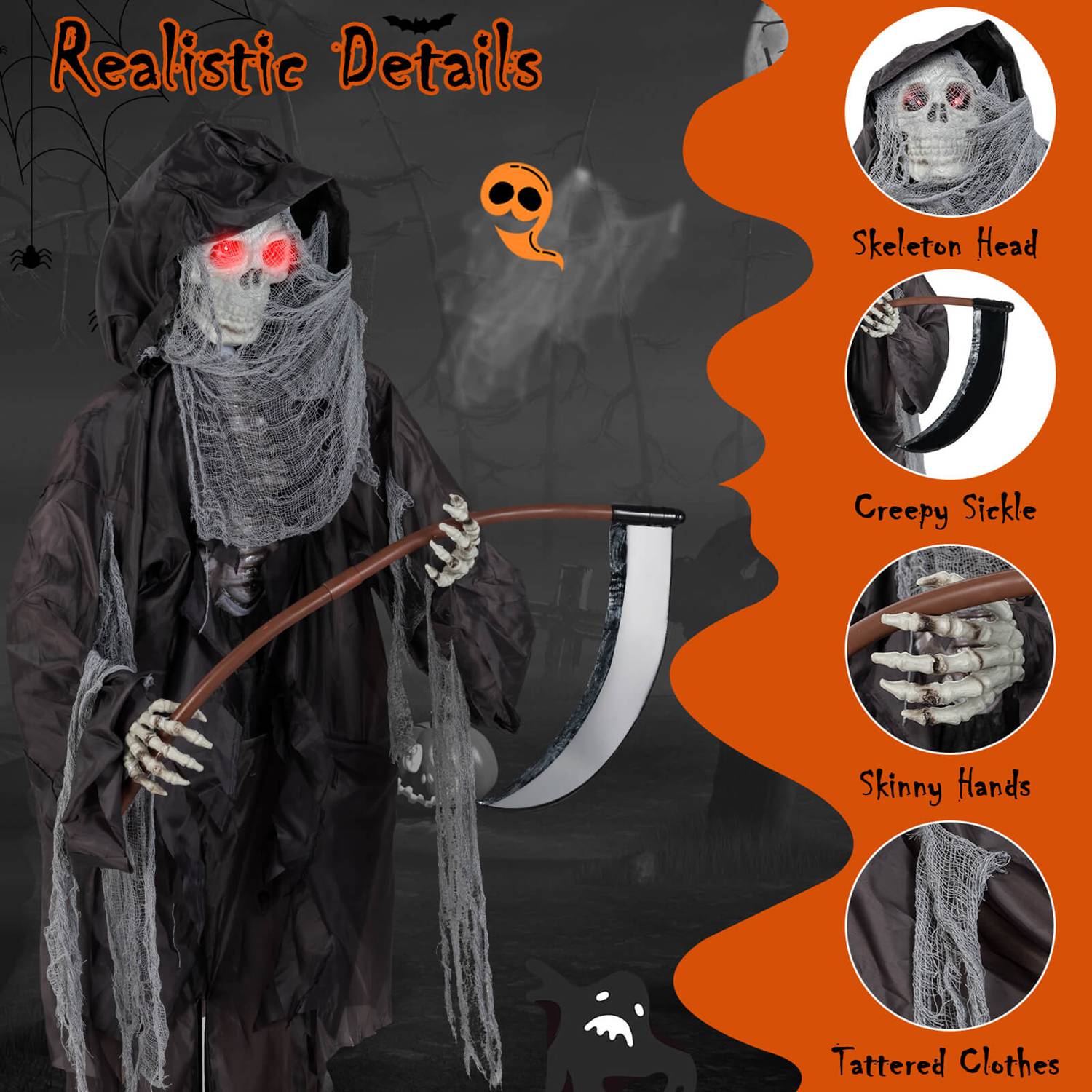 Costway HCST09274 Outdoor-Halloween-Decor - View #8