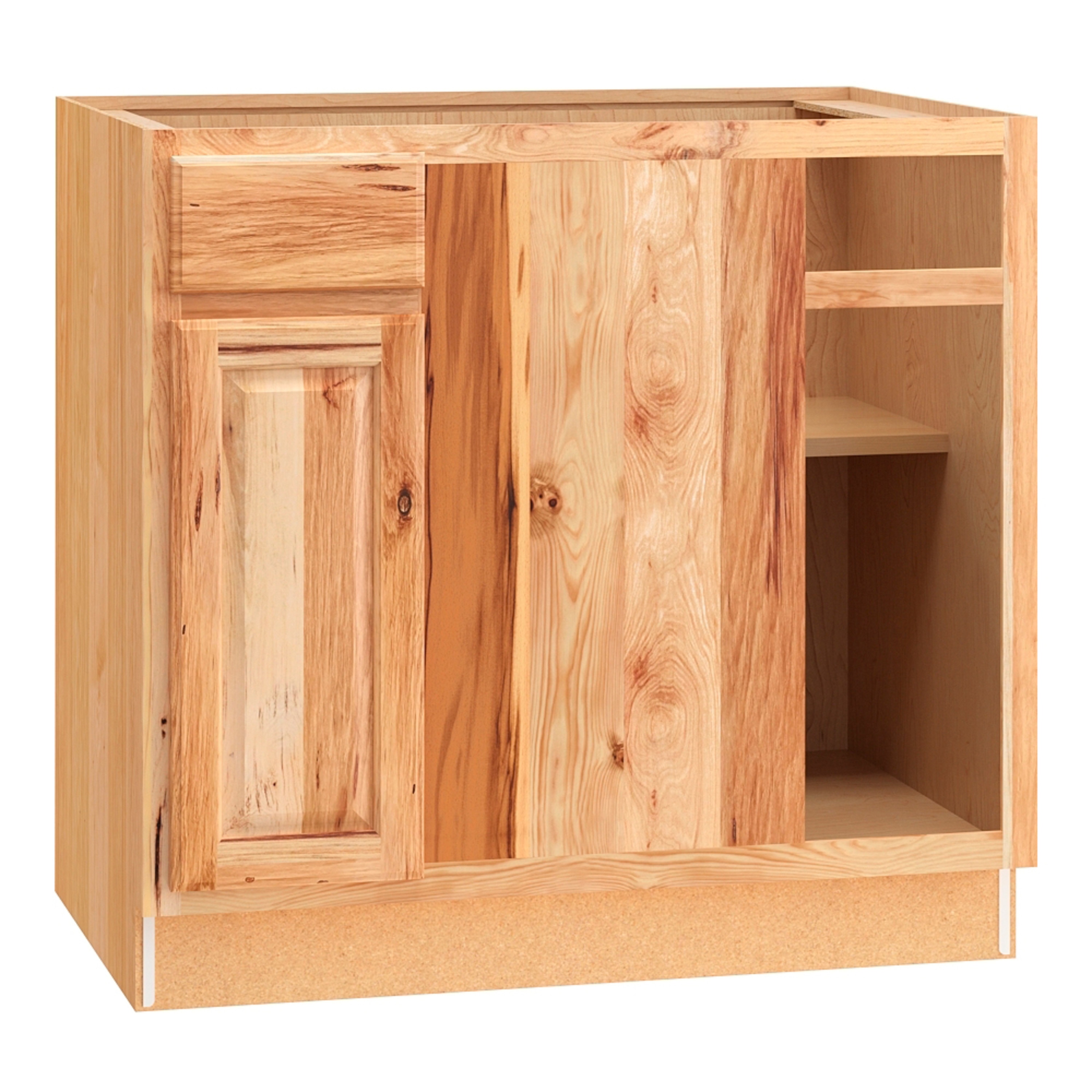 Diamond NOW Denver 24-in W x 35-in H x 23.75-in D Natural Rustic Hickory 1-Drawer Base Fully Assembled Cabinet (Raised Panel Square Style)