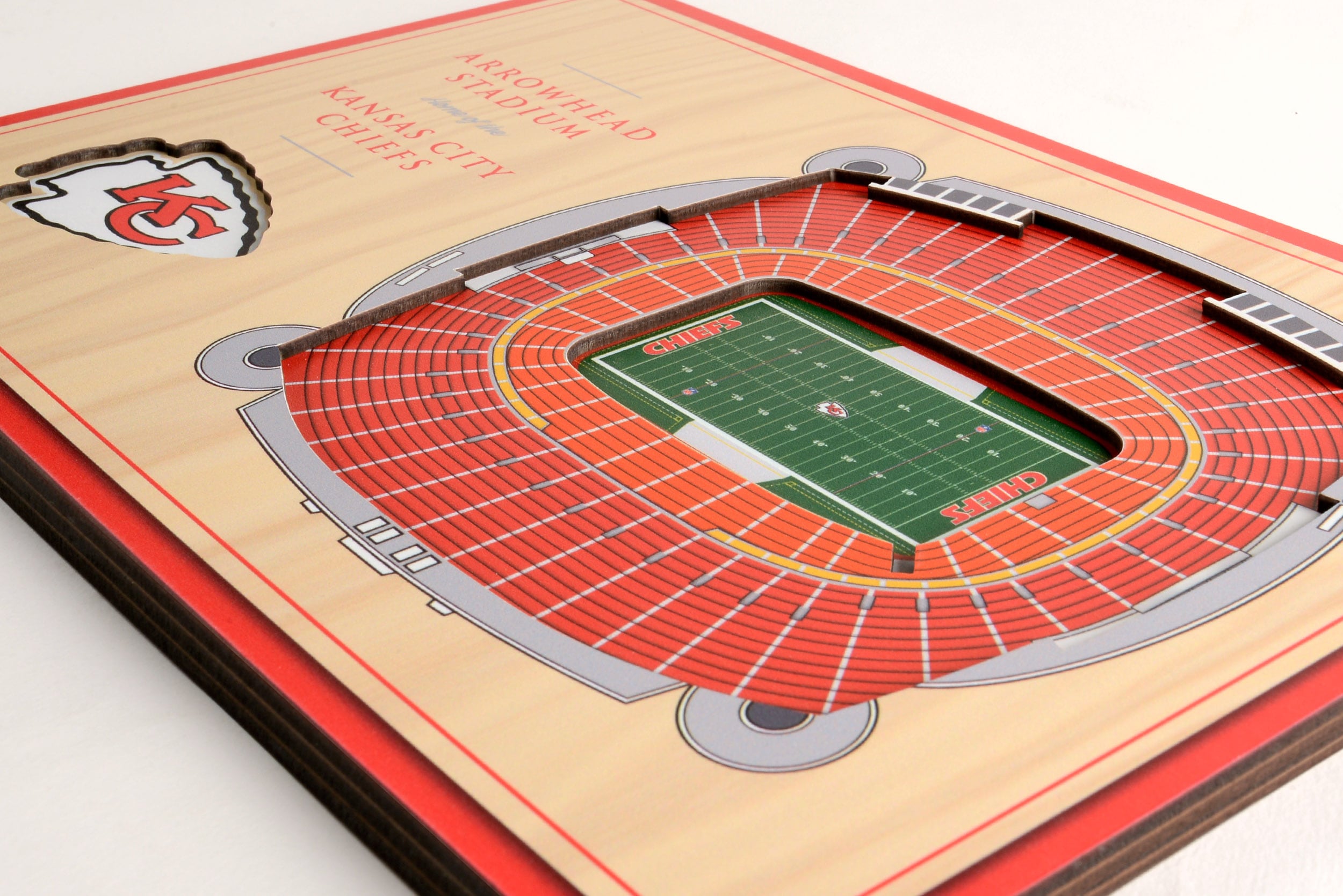 NFL 3D Stadium Wall Art - Kansas City Chiefs