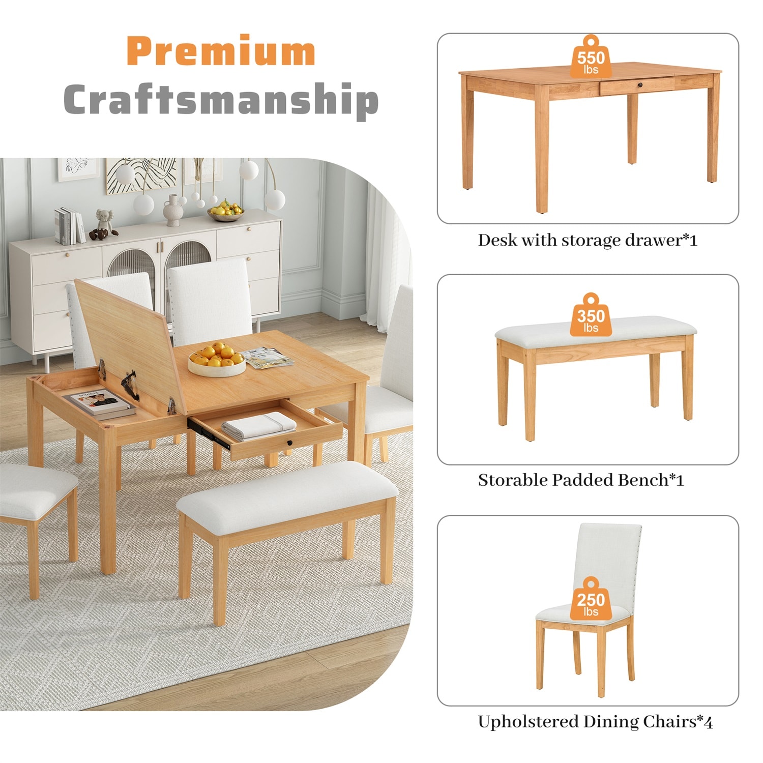 Mondawe MD-TP37AAD Dining-Sets - View #7