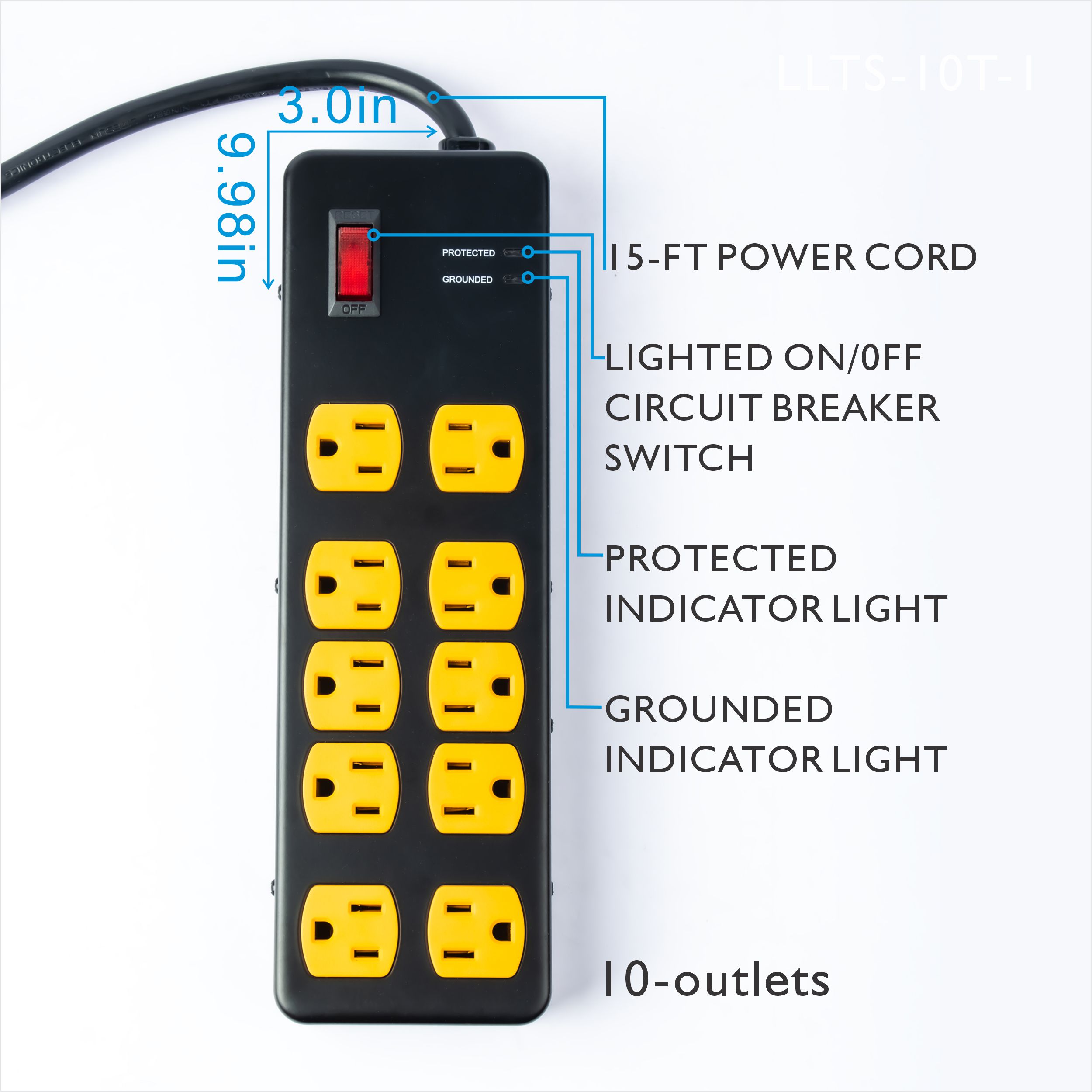 Utilitech LTS-10T-1 Electrical-Power-Strips - View #6