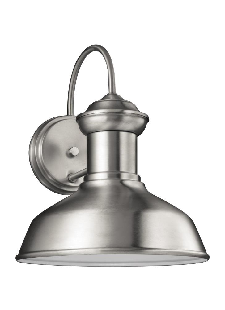 Generation Lighting 8547701EN3-04 Fredricksburg 1 -Light 11.94-in H Satin Aluminum Hardwired Dark Sky Outdoor Wall Light