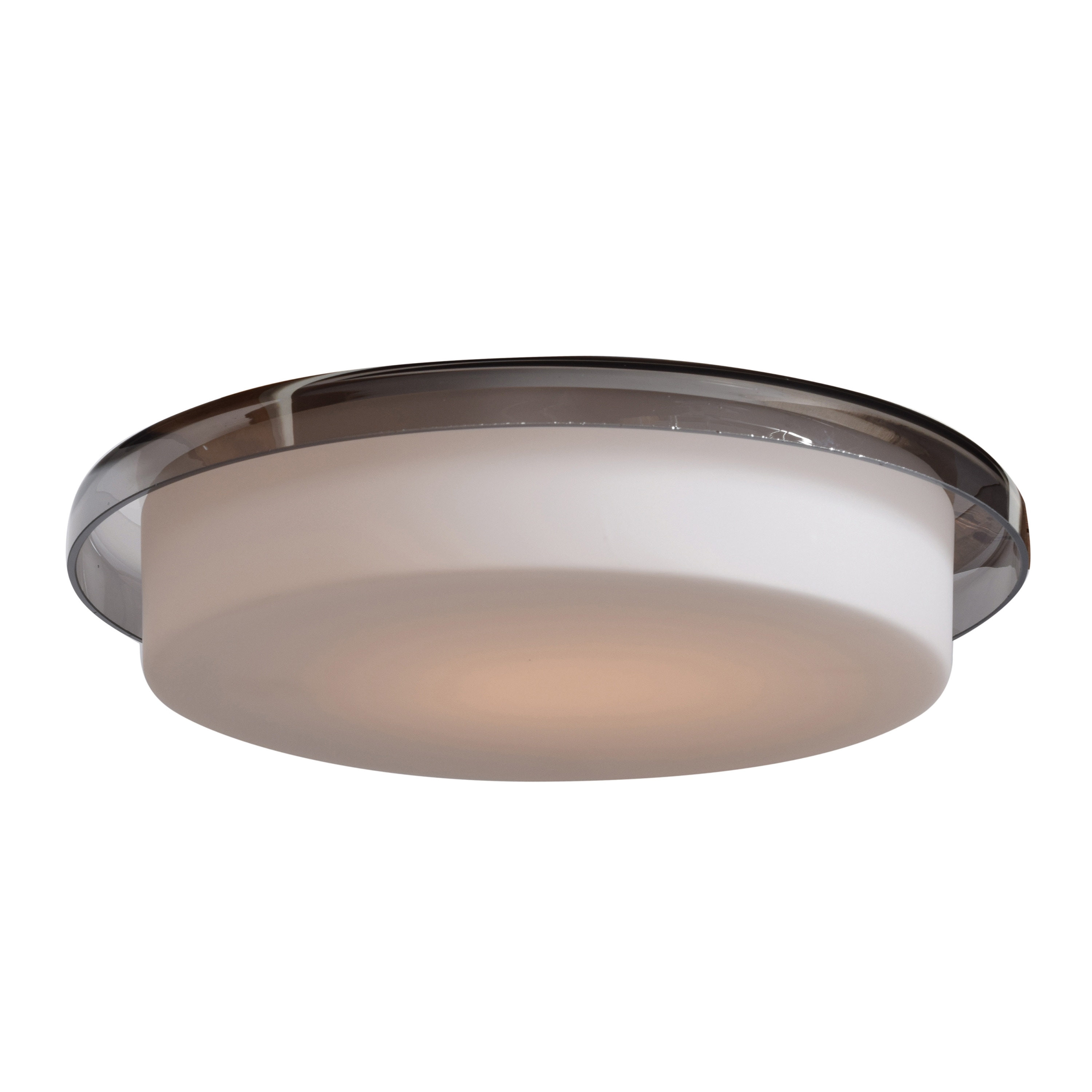 Access Lighting 50199LEDD-OPL/SMK Bellagio 1 -Light 12-in Gloss White Integrated LED Flush Mount Light