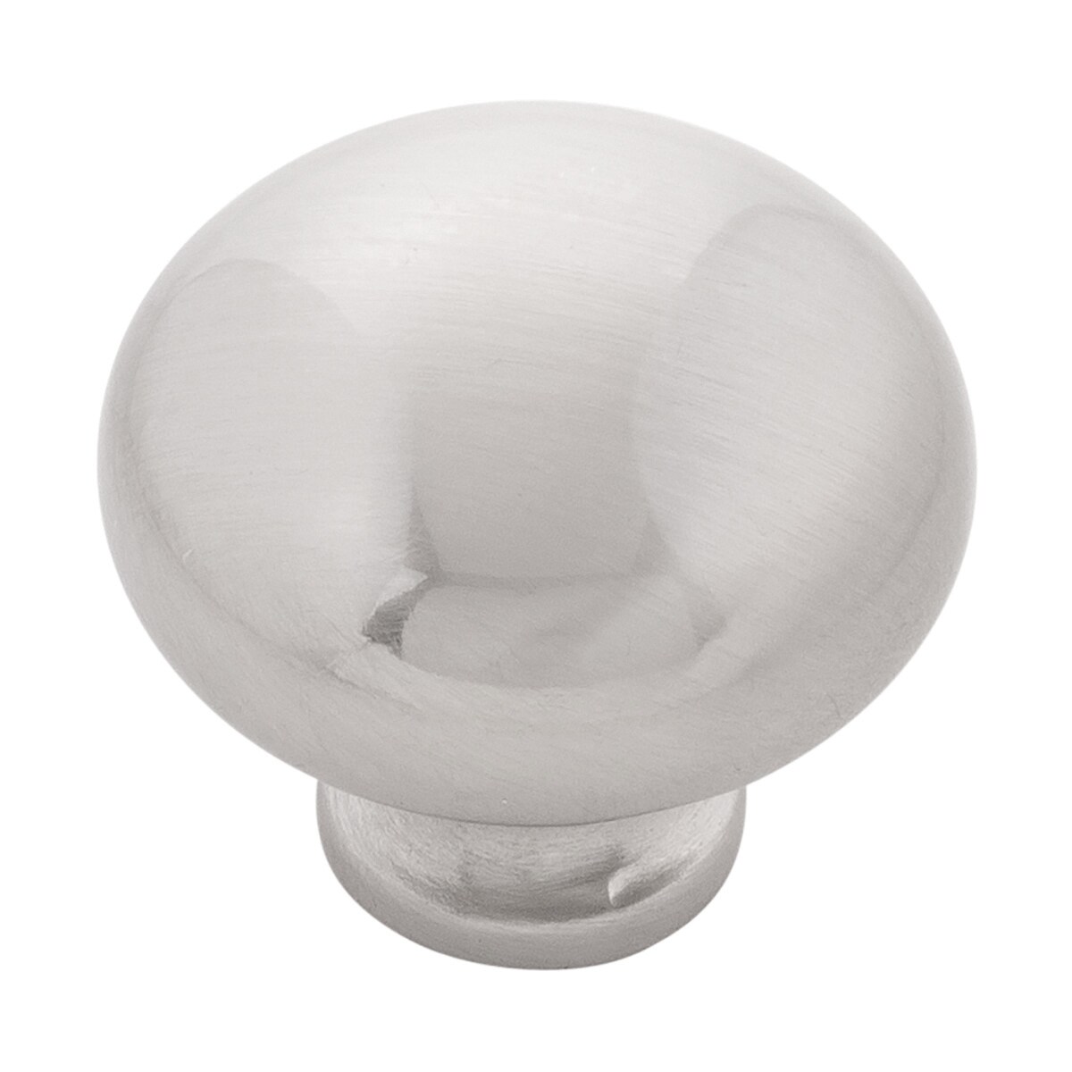 Hickory Hardware P771-SN Cottage 1-1/4-in Satin Nickel Mushroom Farmhouse Cabinet Knob