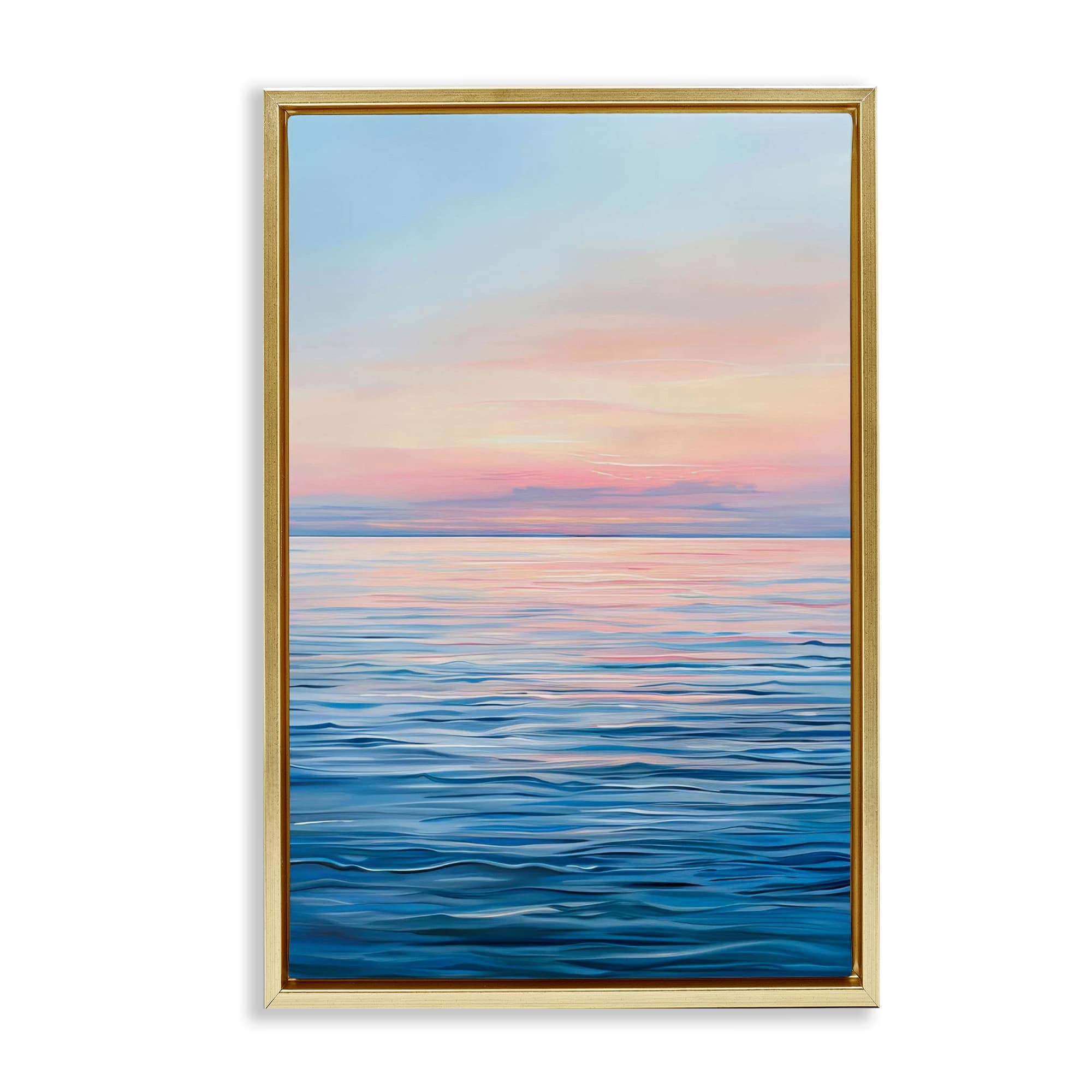 Stupell Industries BT-722-FFG-16X24 Sunrise over Ocean Gradient Floating Frame design by LSR Design Studio