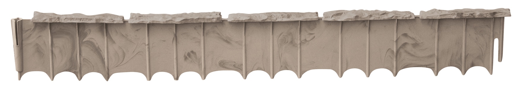 Suncast CPLFSS36L 3-ft x 5-in 24-Pack Tan/Stone Plastic Landscape Edging Section