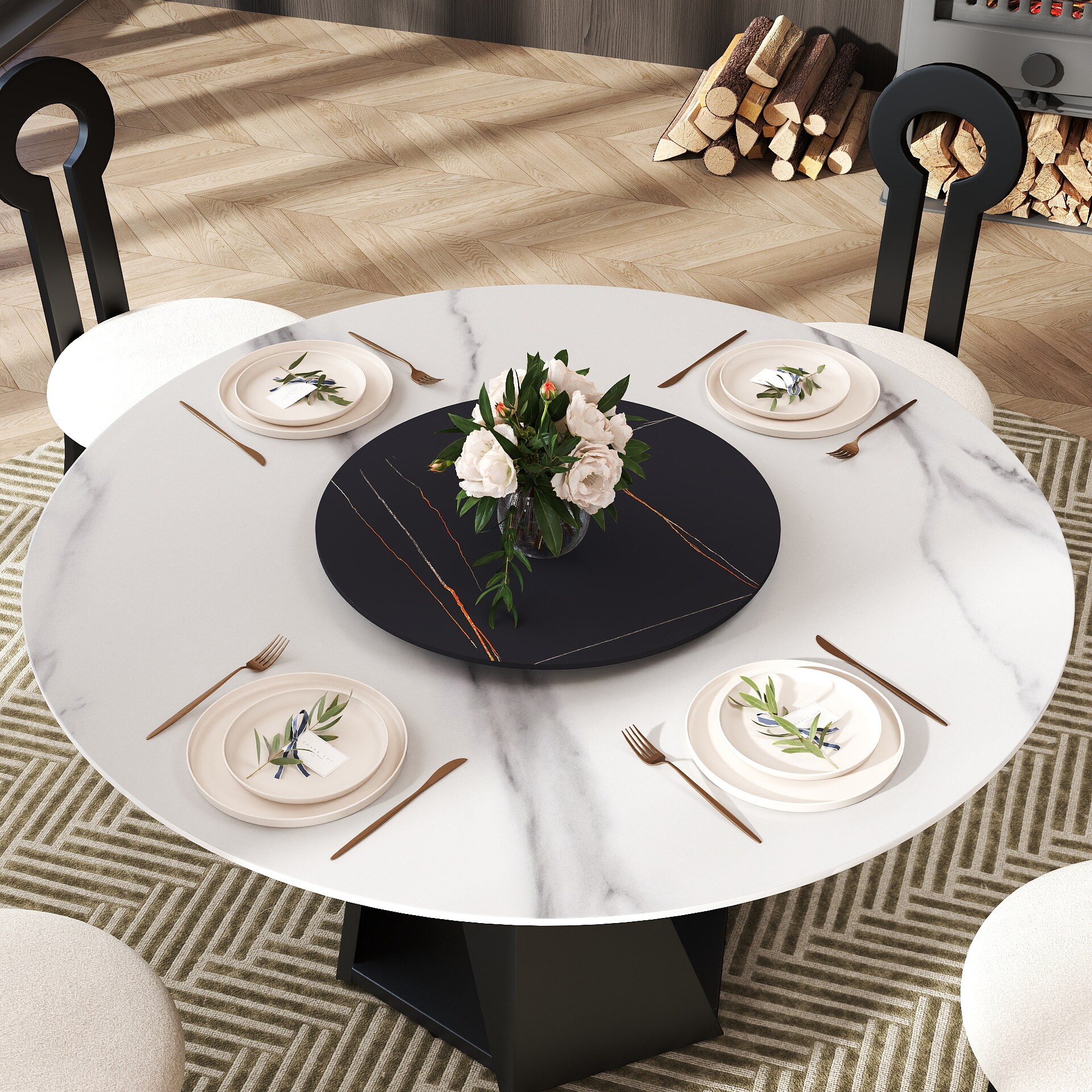 BuotiqHom DH-AT-150W80B-9B Dining-Tables - View #4