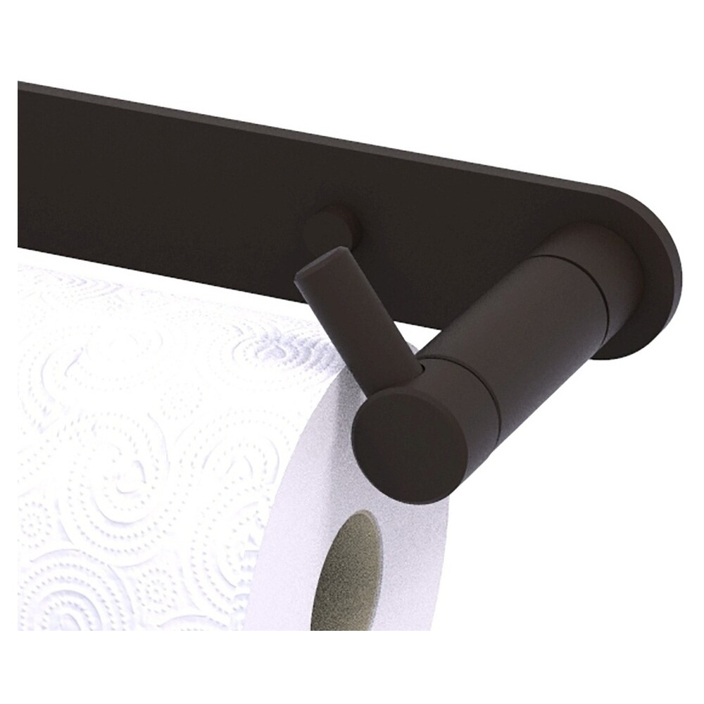Allied Brass Matte Black Metal Undercabinet Paper Towel Holder at