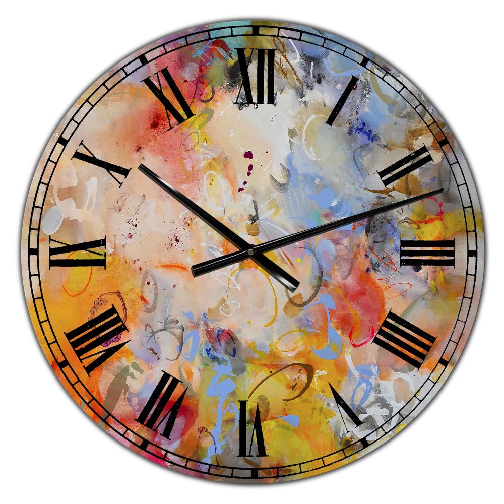 Designart Analog Round Wall Clock in the Clocks department at Lowes.com