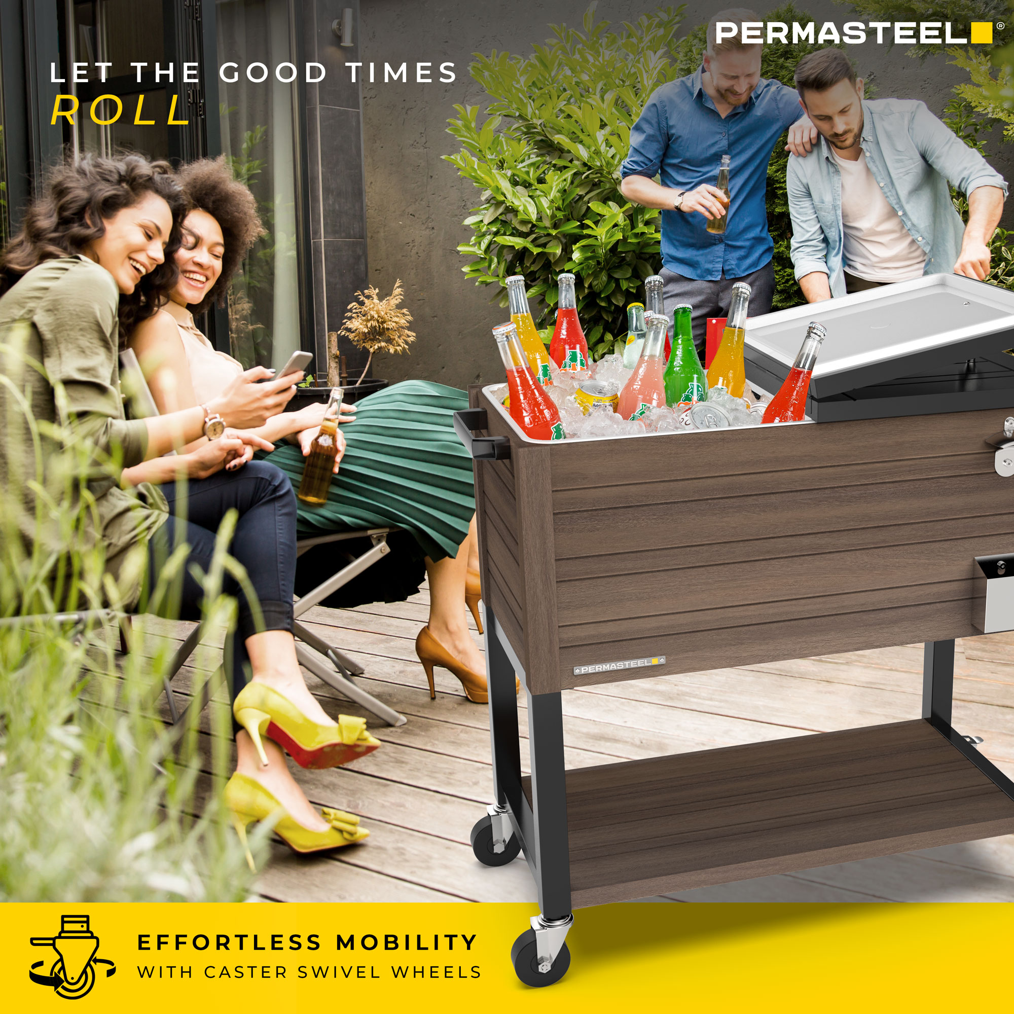 Permasteel PS-205-80QT-BR Beverage-Coolers - View #2